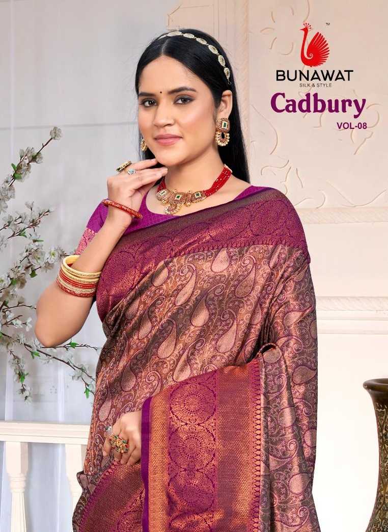 bunawat cadbury silk vol 8 festival silk saree collection