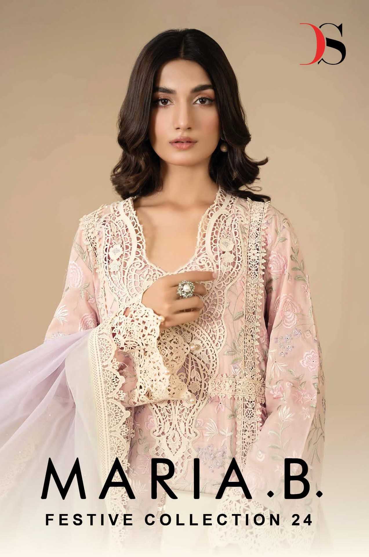 deepsy suits maria b festive collection vol 24 cotton modern pakistani 3pcs dress 