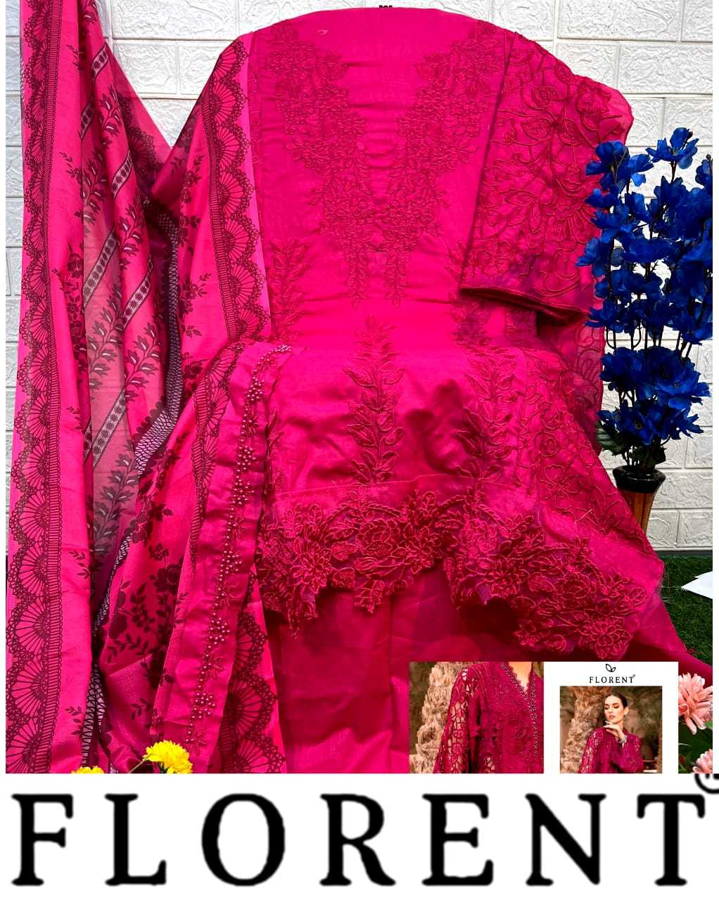 florent maria b colour vol 1 fancy cotton bollywood style pakistani 3pcs dress