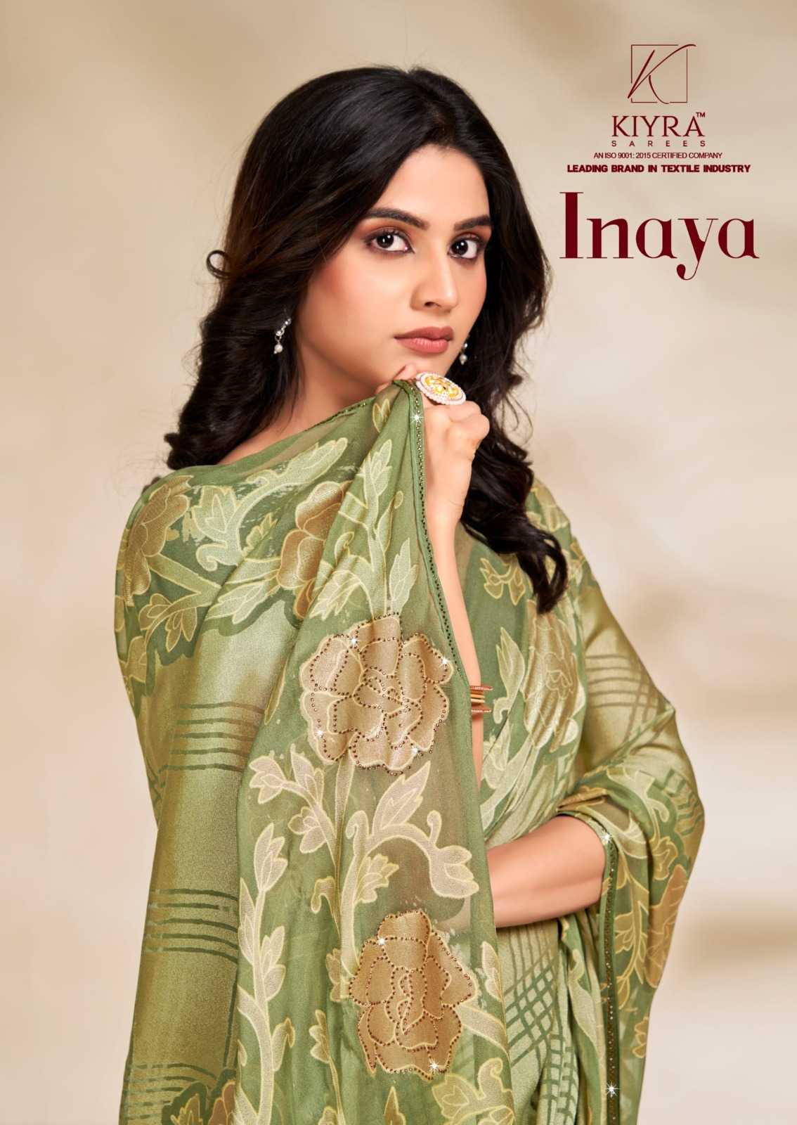 inaya by kiyra saree classic look fancy saree with blouse