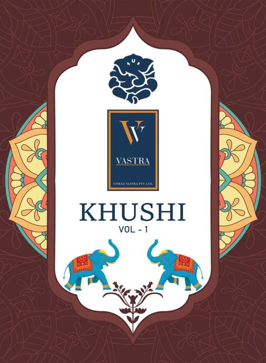 khushi vol 1 by vastra ganpati cotton rayon foil print full stitch casual 3pcs dress