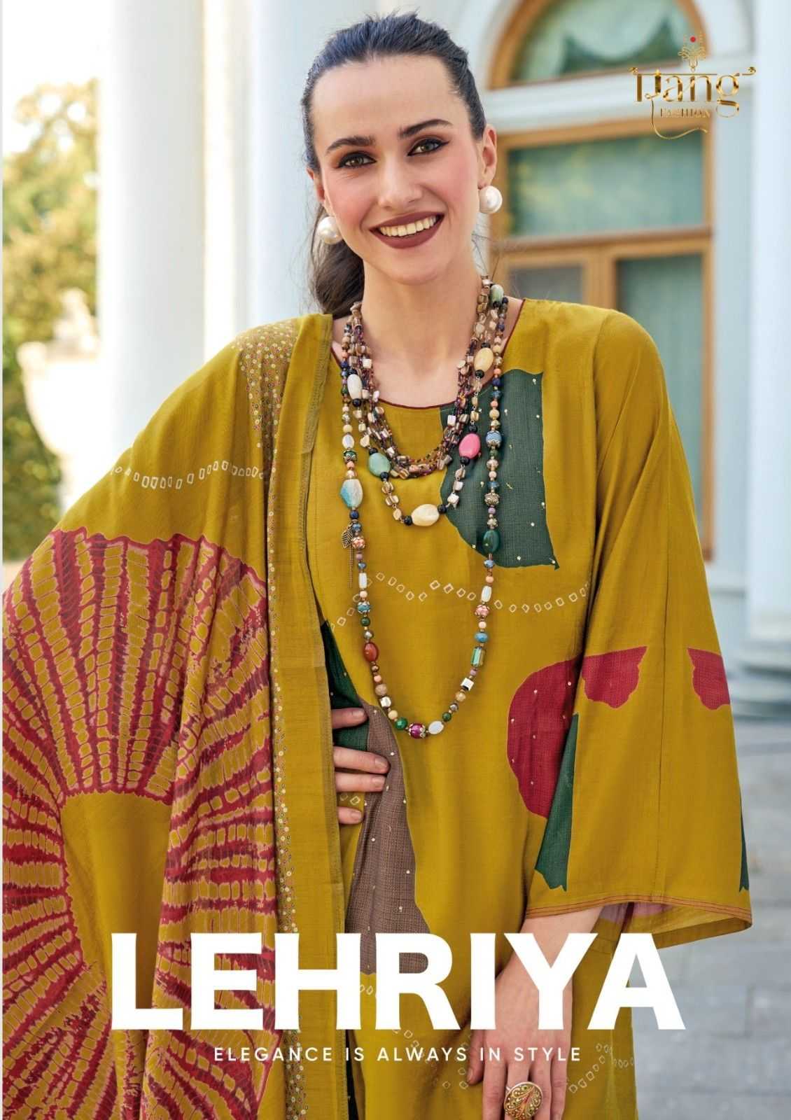lehriya by rang fashion muslin digital print elegant style unstitch dress