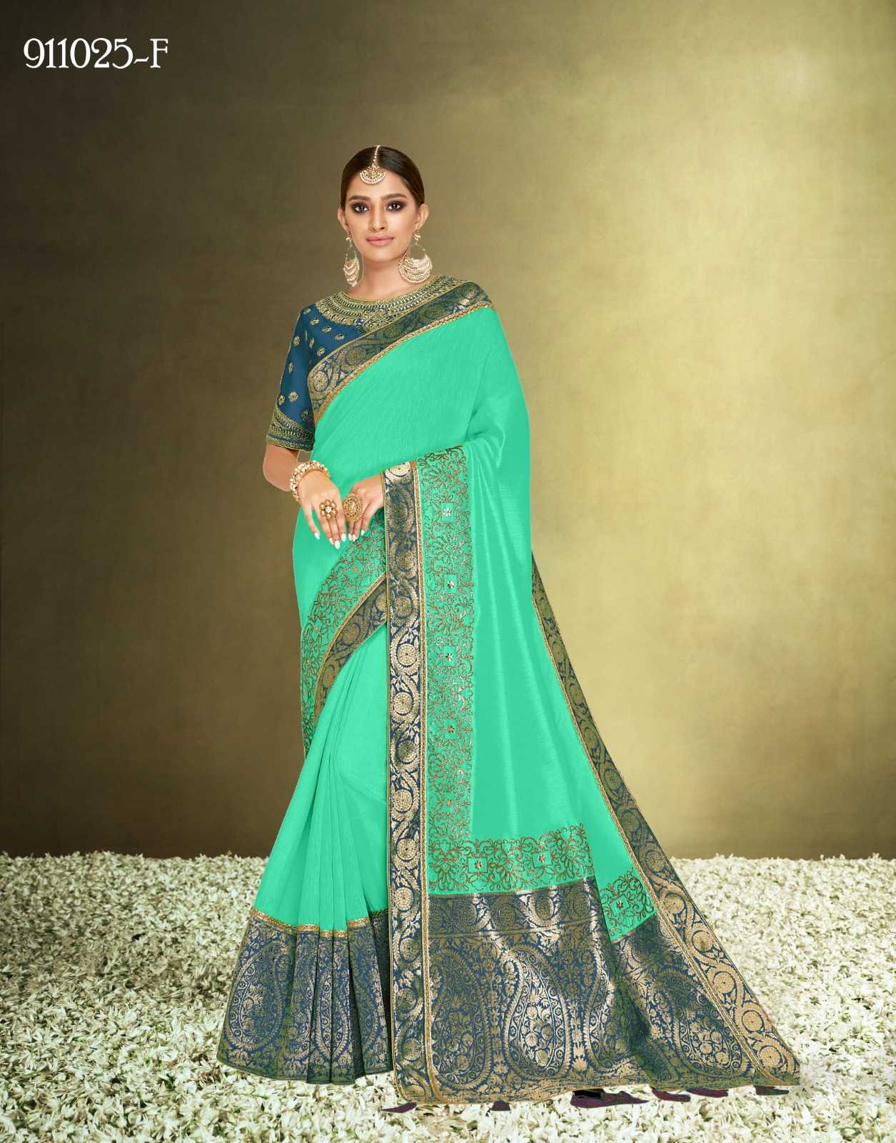 norita pariniti by mahotsav party wear stylish satin silk saree wholesaler 