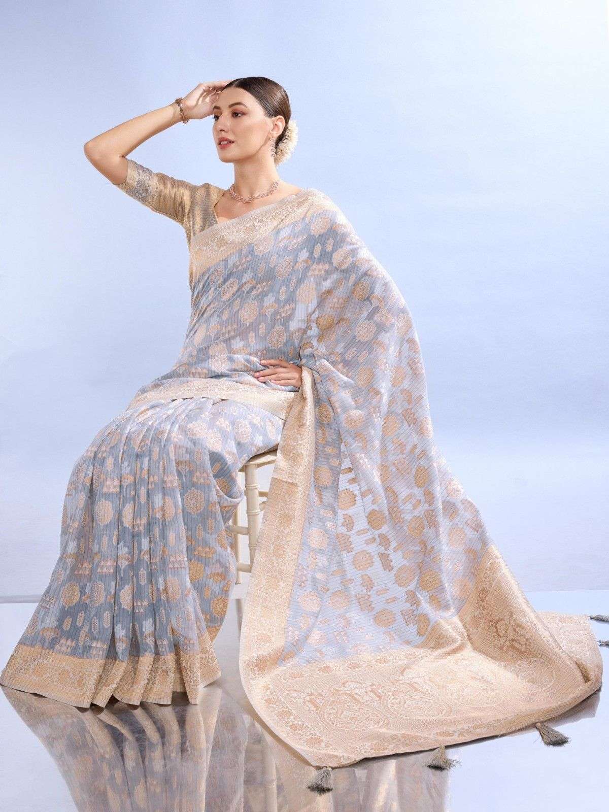 pr konika vol 344 organza amazing work designer saree online traders