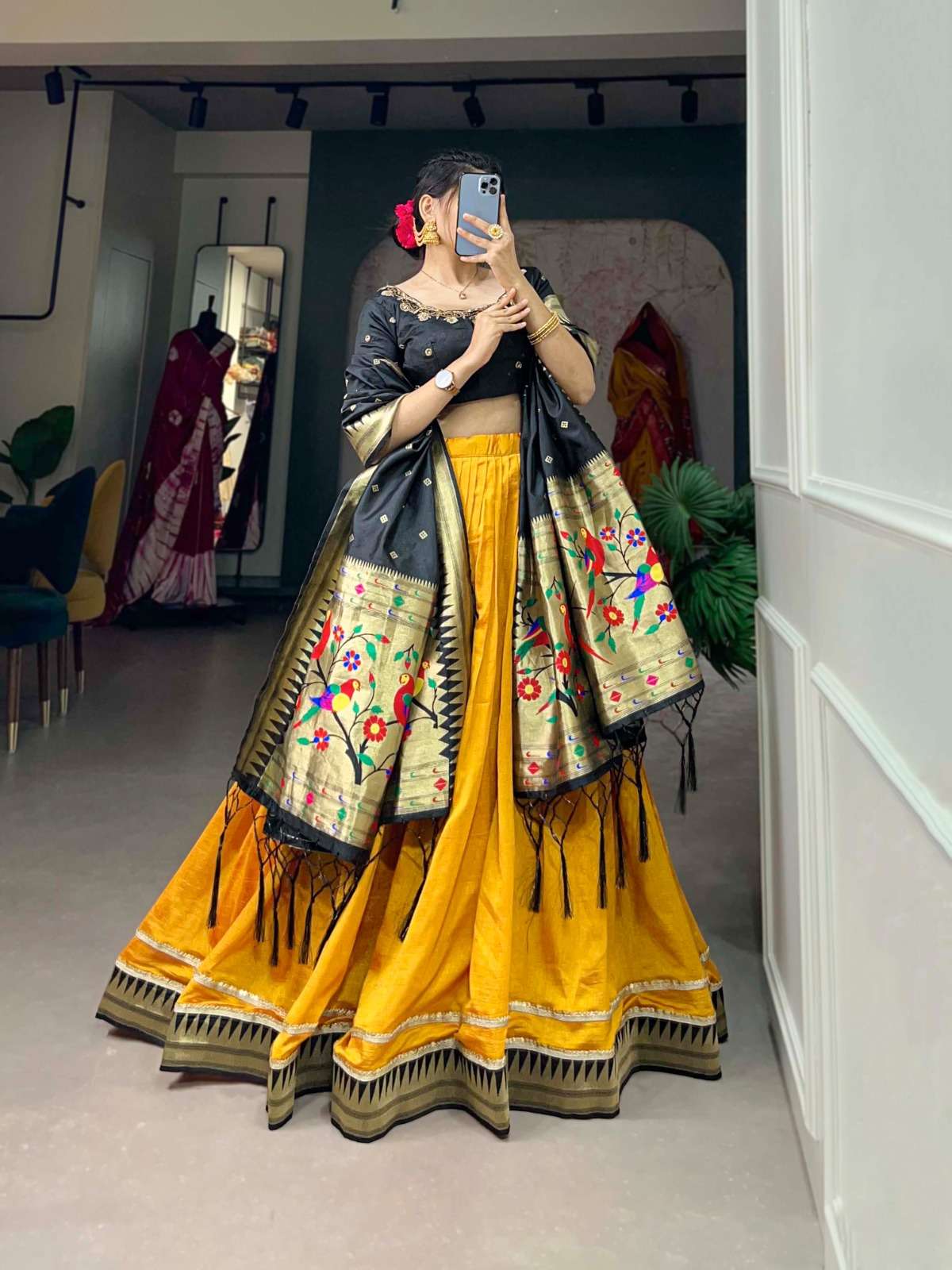  pr lnb2017 bridal wear vichitra silk stitch lehenga with unstitch blouse and dupatta