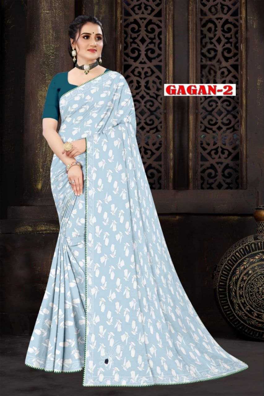 PR NEW LUNCHING GAGAN VOL-2 FANCY DESIGNER GEORGETTE FABRICS SAREES