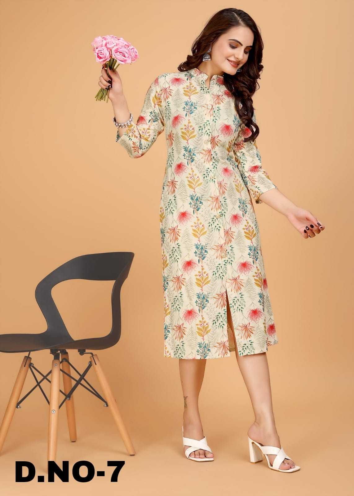 pr queen vol 1 fancy viscose digital print full stitch long kurti 