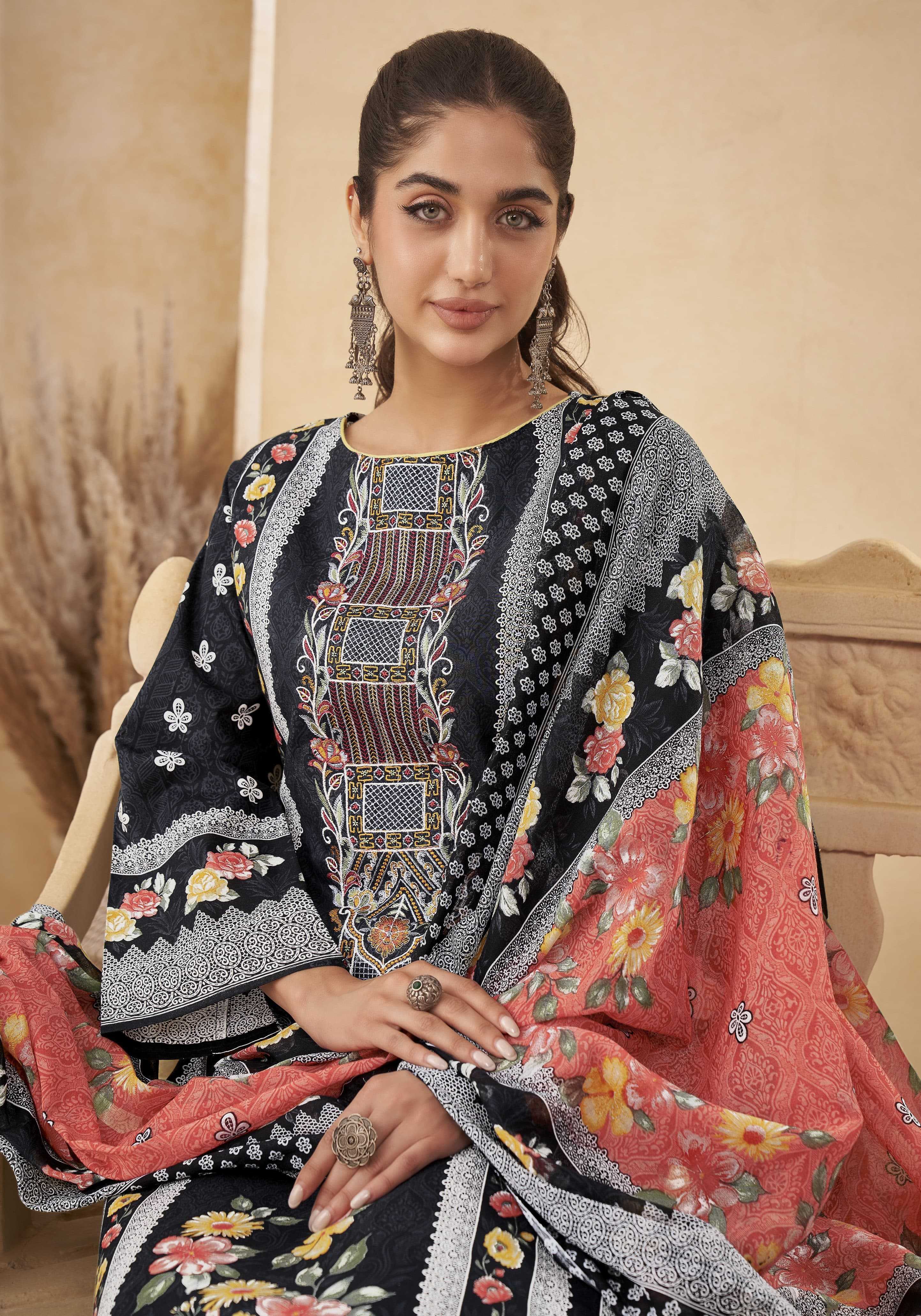 riha vol 3 by alok cambric cotton new trendy pakistani salwar kameez 