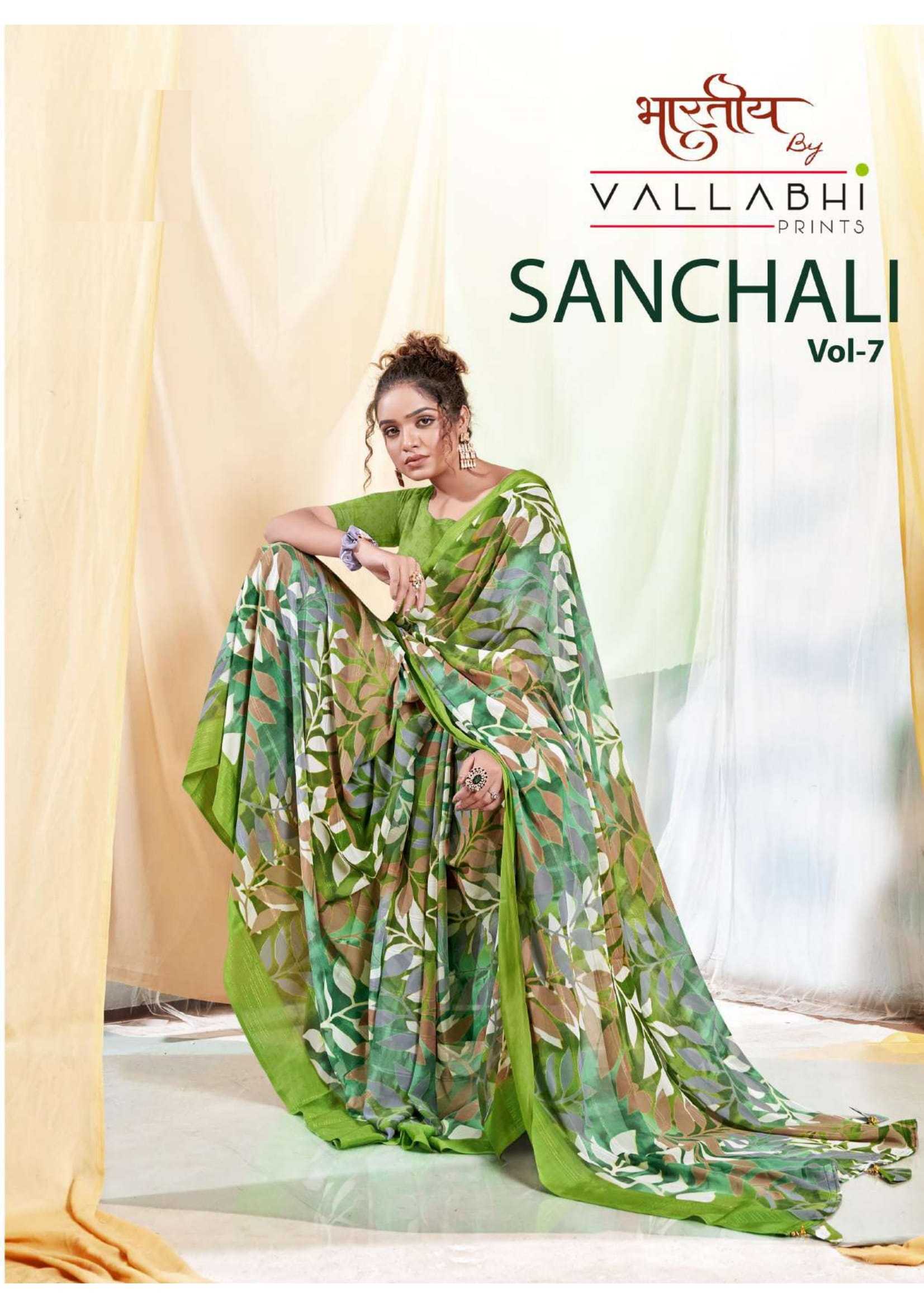 sanchali vol 7 by vallabhi prints georgette trendy saree