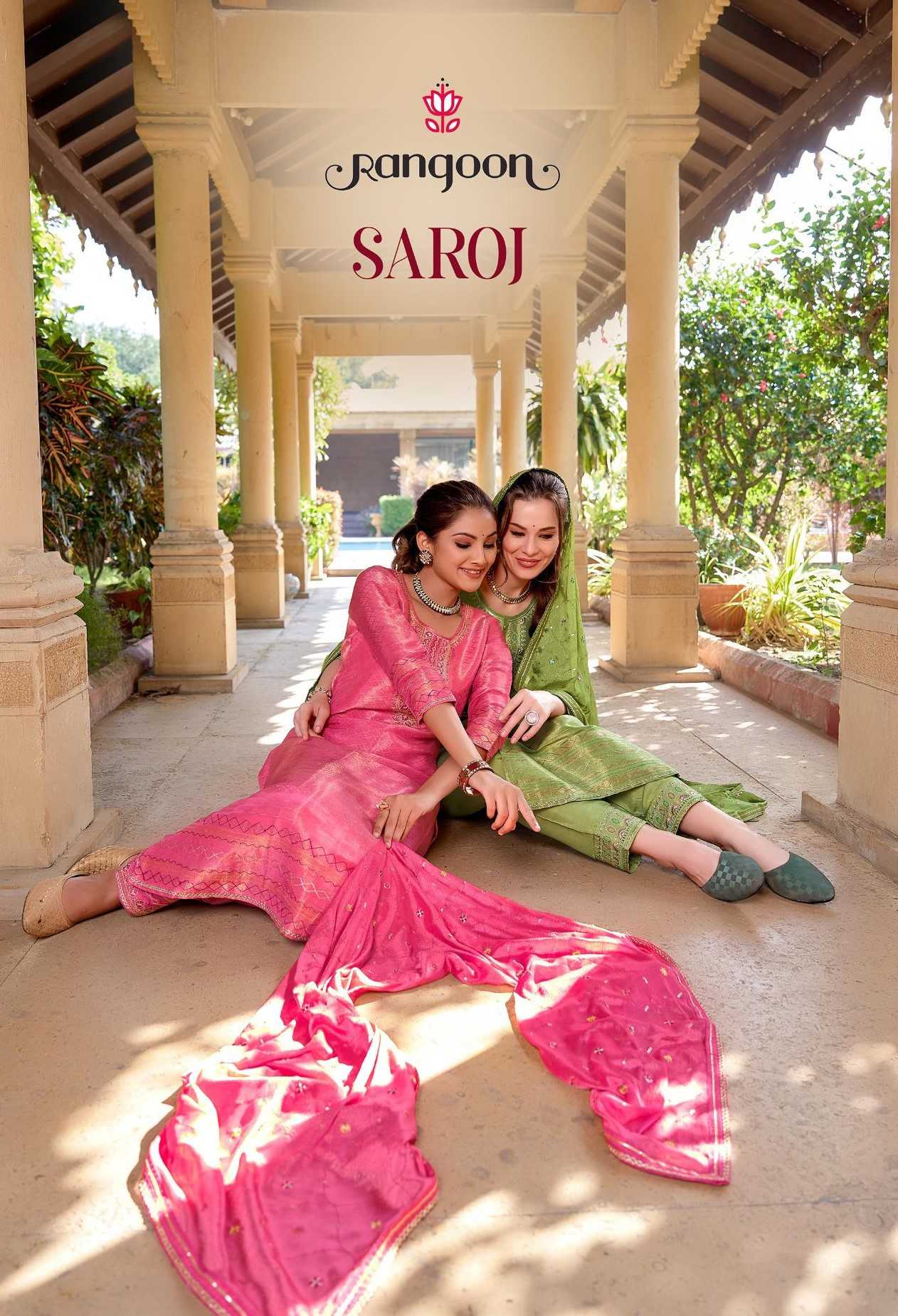 saroj by rangoon exclusive design viscose fully stitch salwar suit  