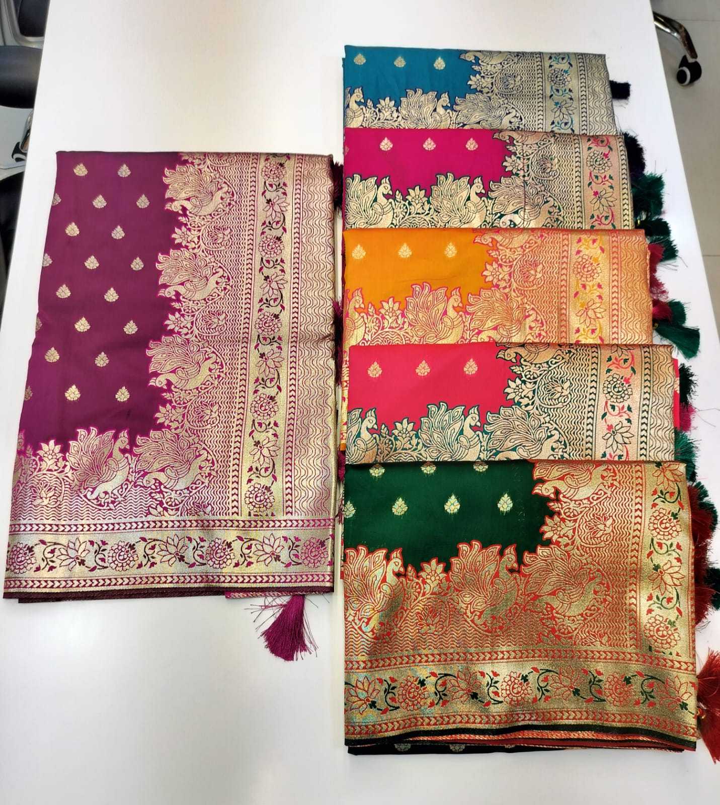 saroj madhulekha silk latest new trendy fancy saree exports 