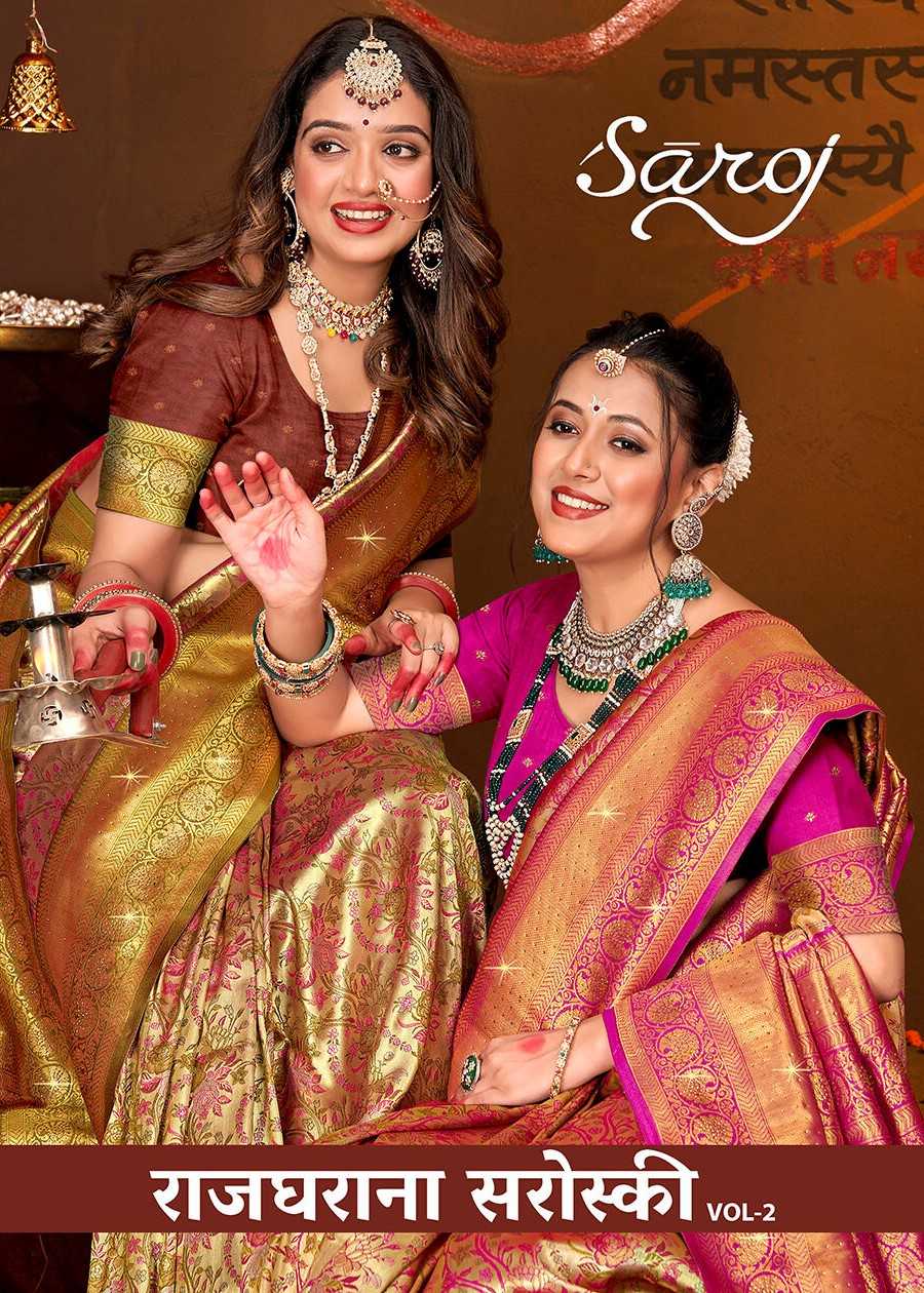 Saroj  Rajgharana Vol - 2 Jari jacquard saree collection