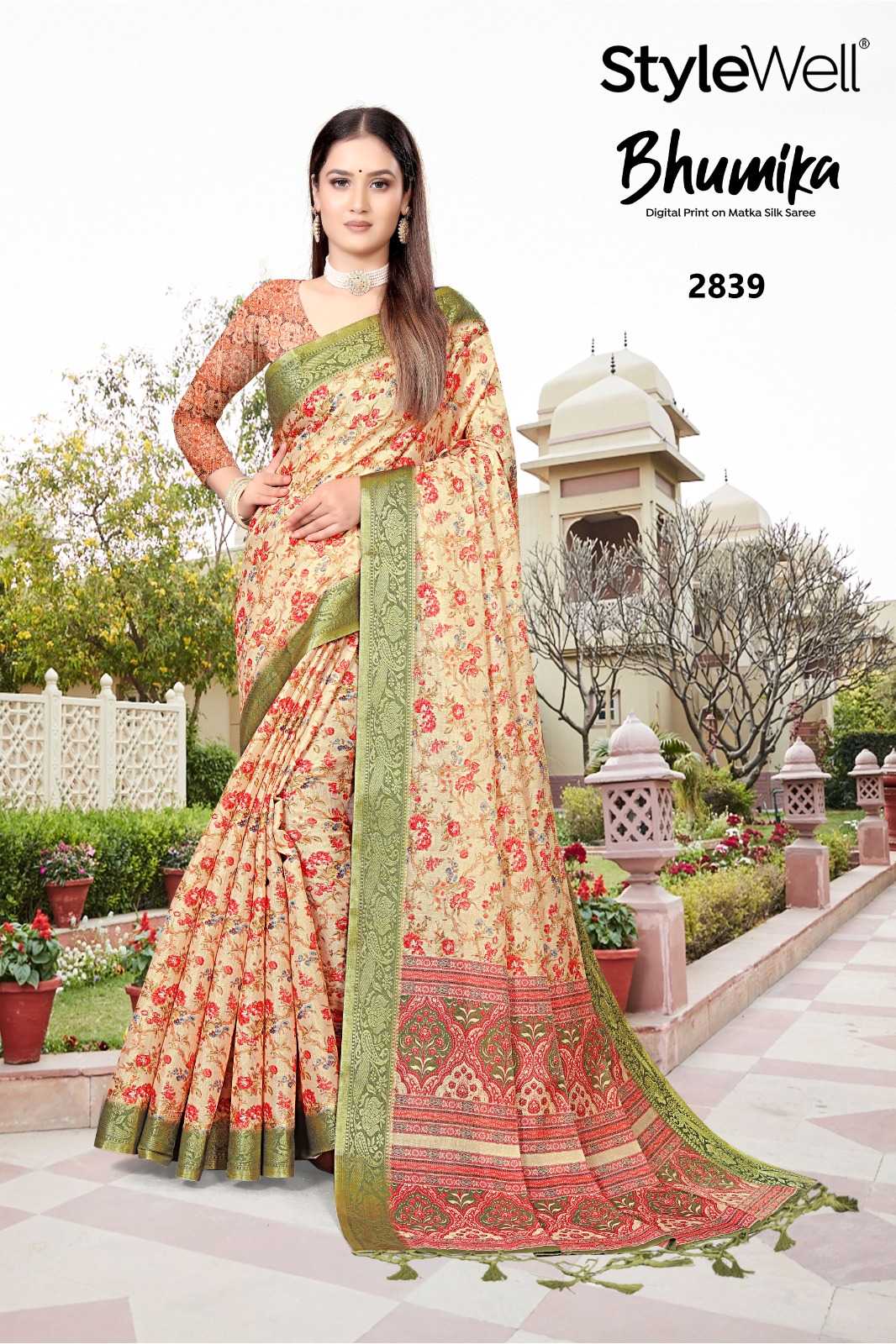 stylewell bhumika vol 1 casual wear digital print saree with blouse