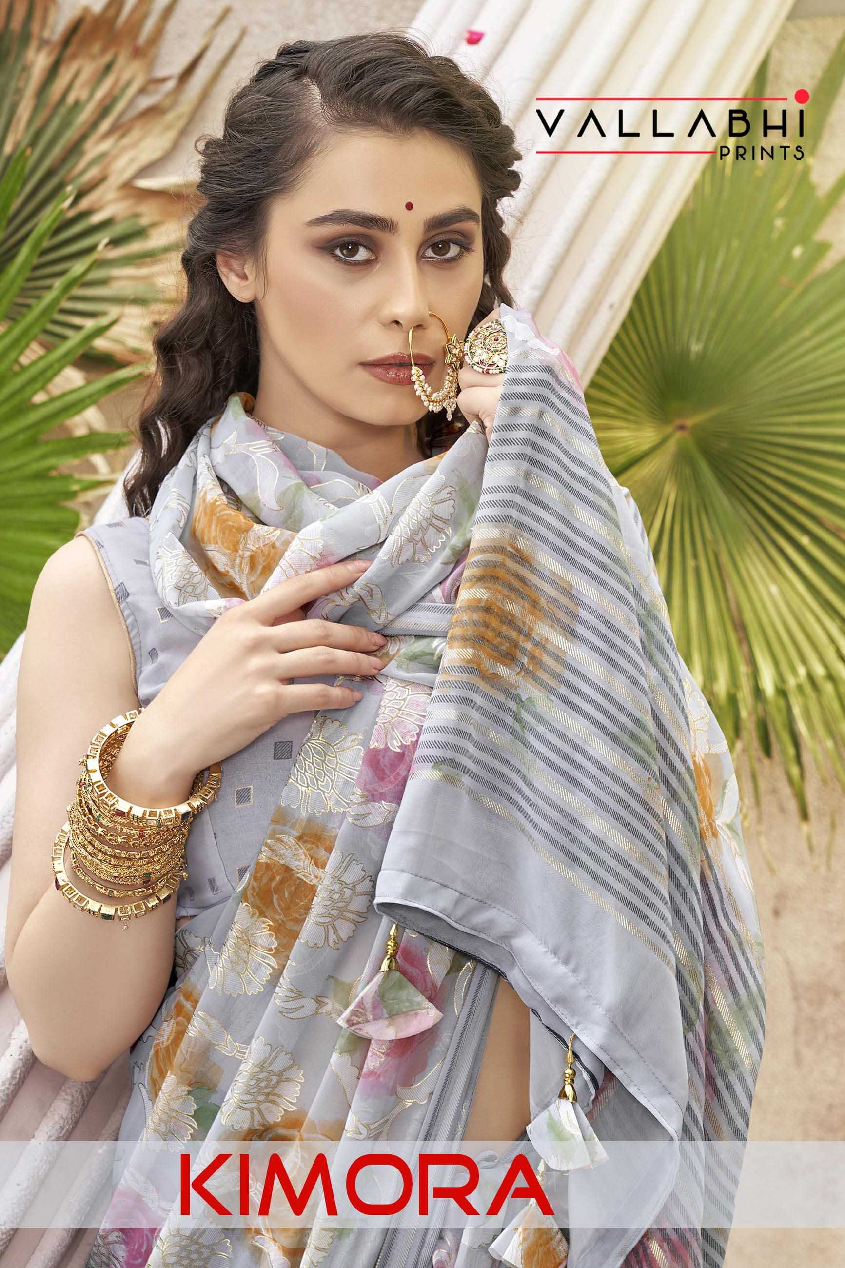 vallabhi prints kimora fashionable design saree online traders