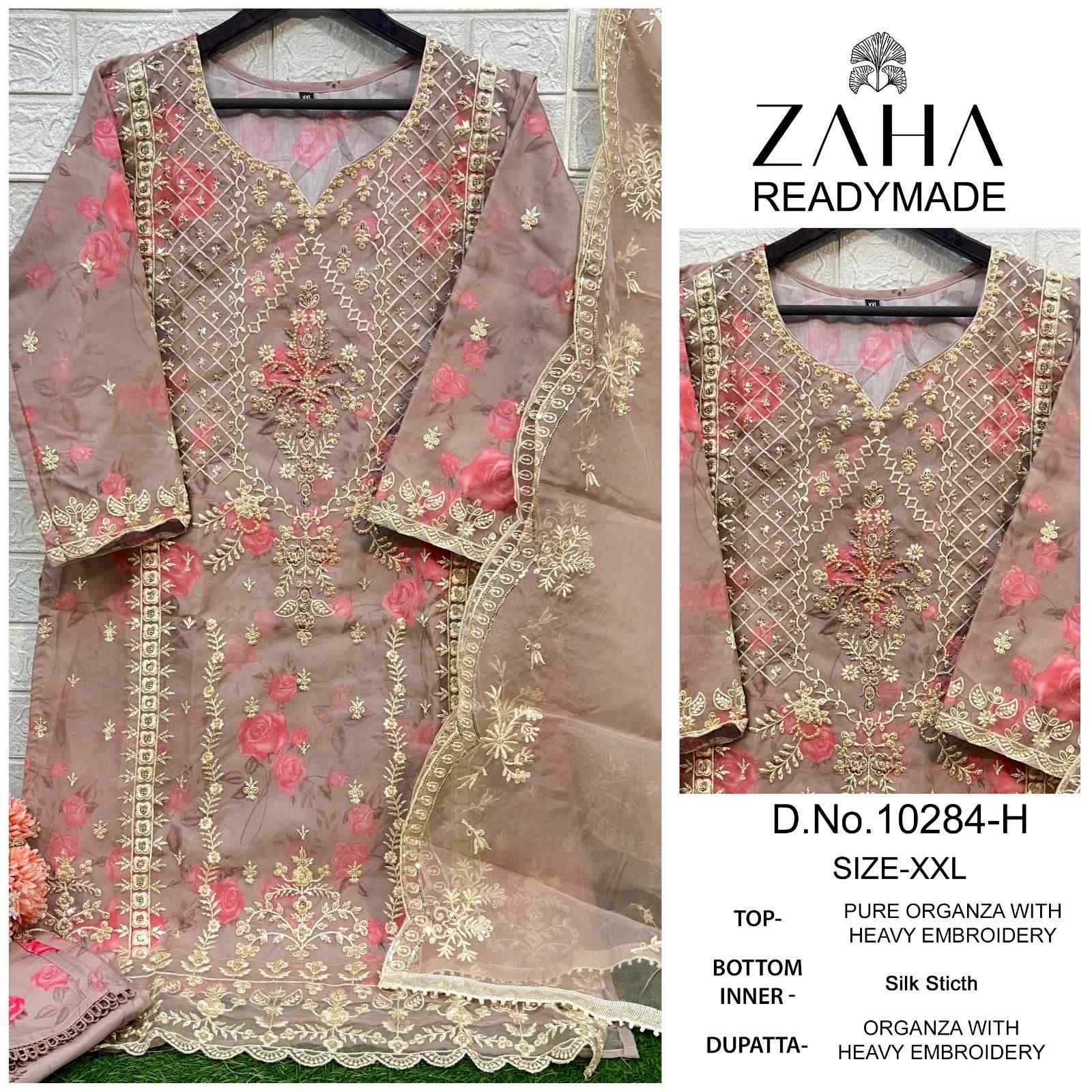 10284 efgh by zaha organza modern pakistani readymade 3pcs dress