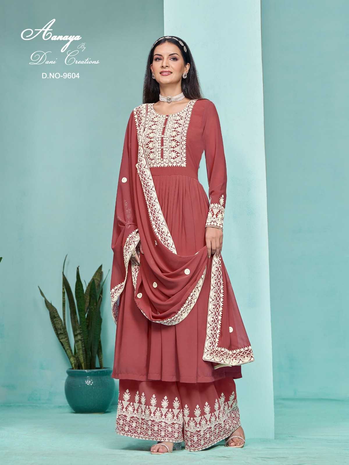 aanaya vol 196 by twisha faux georgette ladies suits