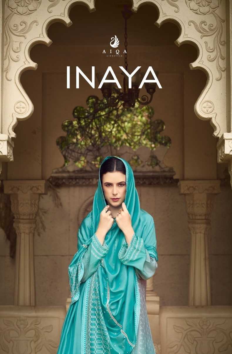 aiqa lifestyle inaya silk with digital print online salwar suit material 