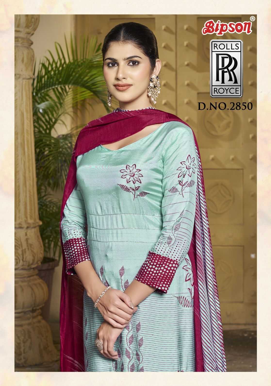 bipson prints rolls royce 2850 ethnic handwork muslin suits