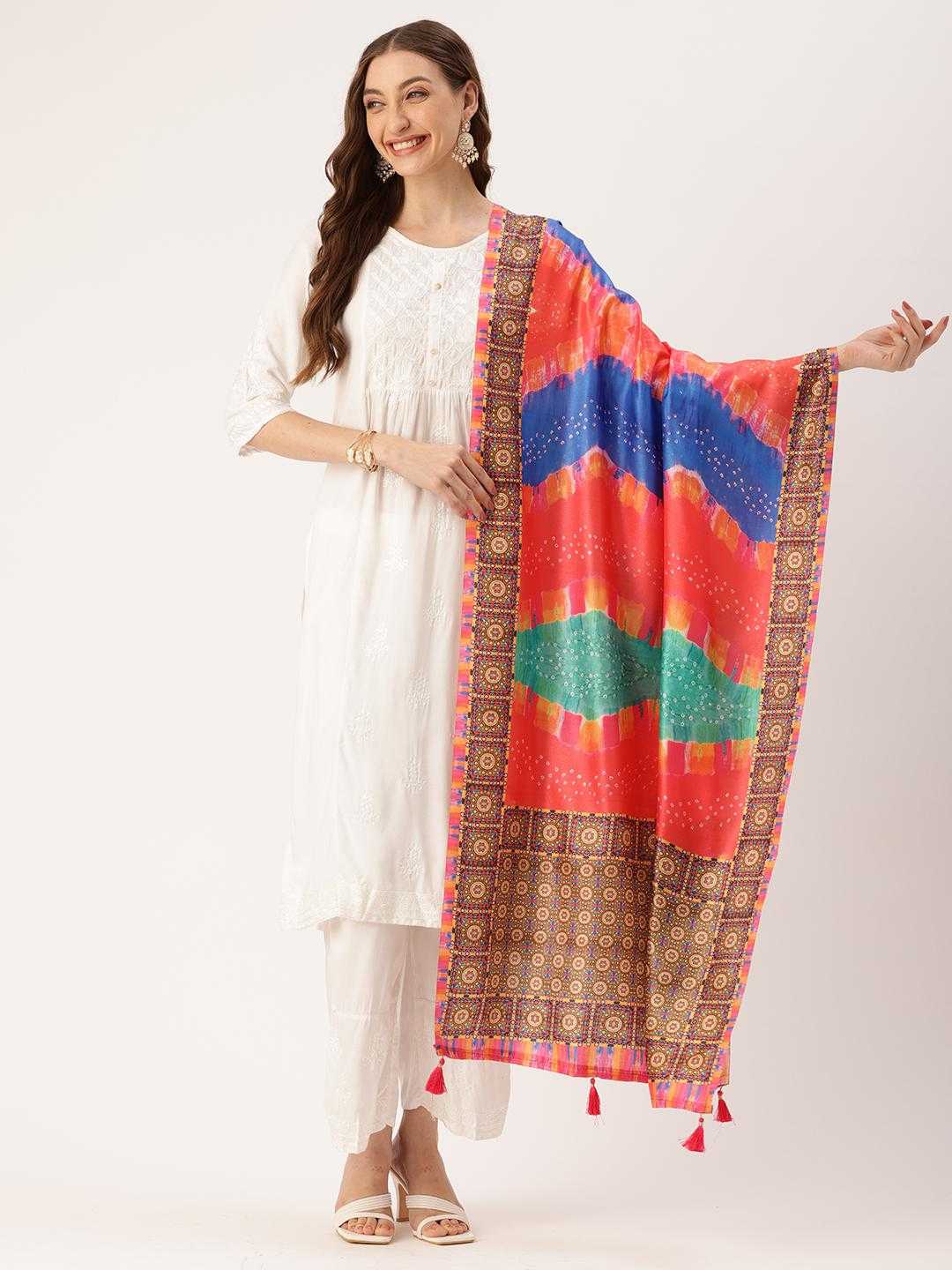 bunawat sangam dupatta vol 03 cotton fabric with tussle fancy dupatta