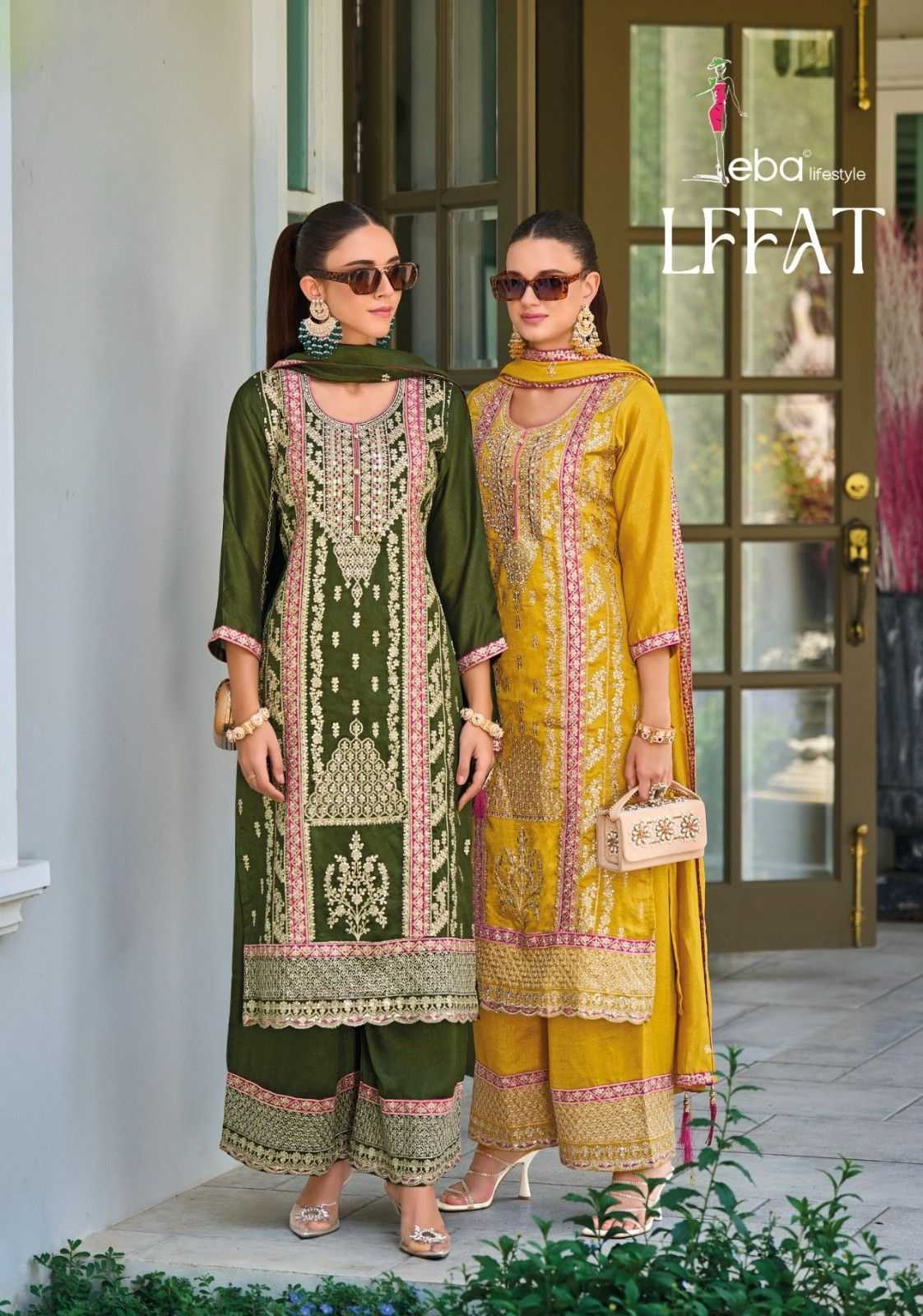 eba lifestyle lffat readymade silk amazing work pakistani 3pcs dress