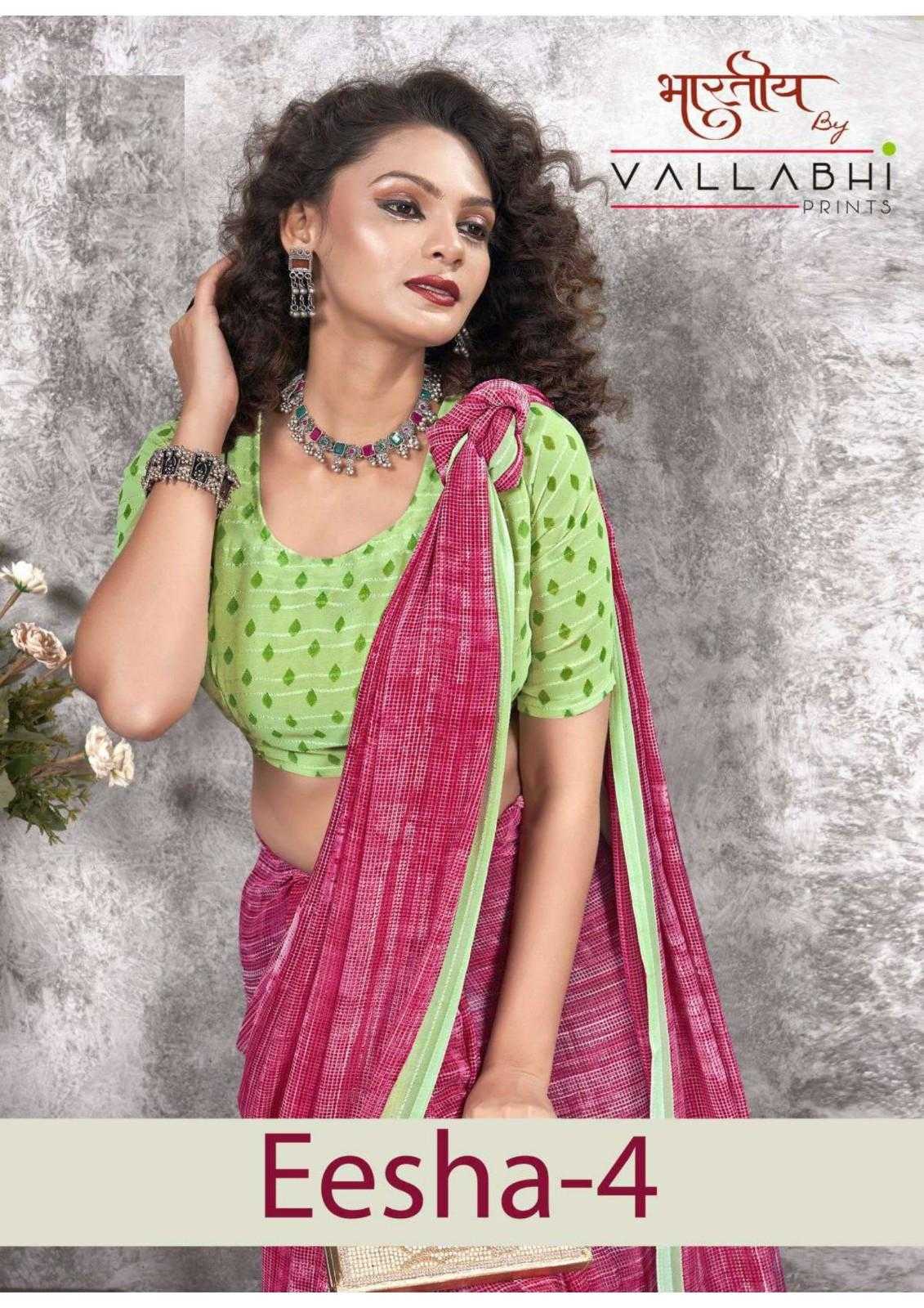 eesha vol 4 by vallabhi prints pretty look georgette print saree