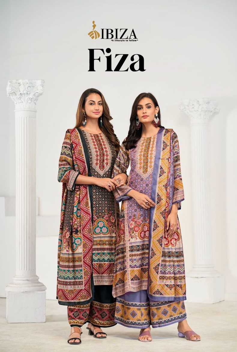 fiza by ibiza bambarg muslin digital print modern pakistani dress material