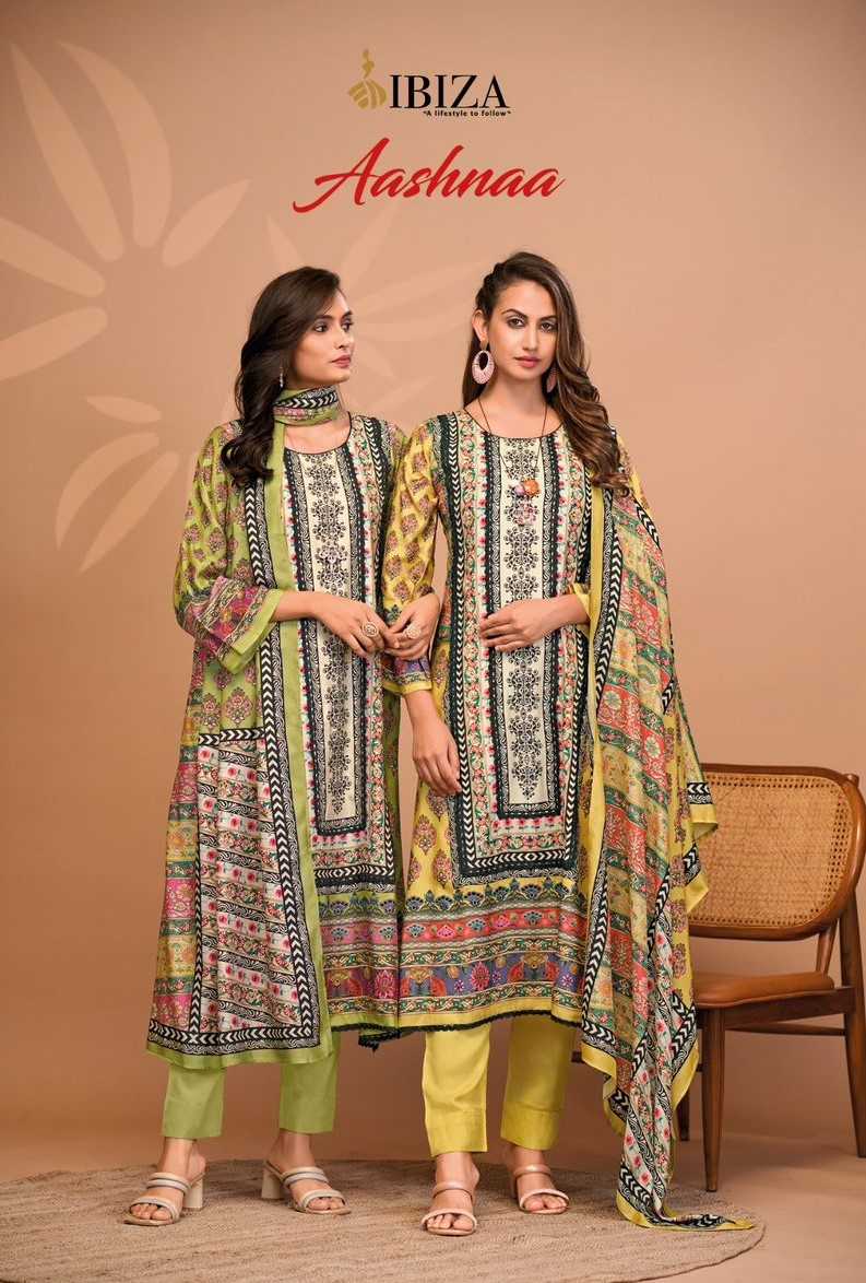 ibiza aashnaa handwork bemberg muslin stylish salwar suits