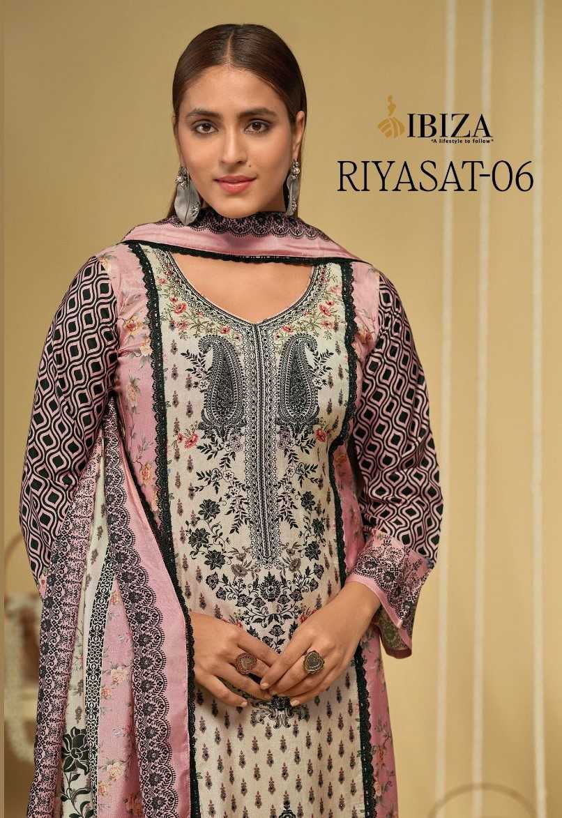 ibiza riyasat vol 6 muslin digital print daily wear pakistani suits