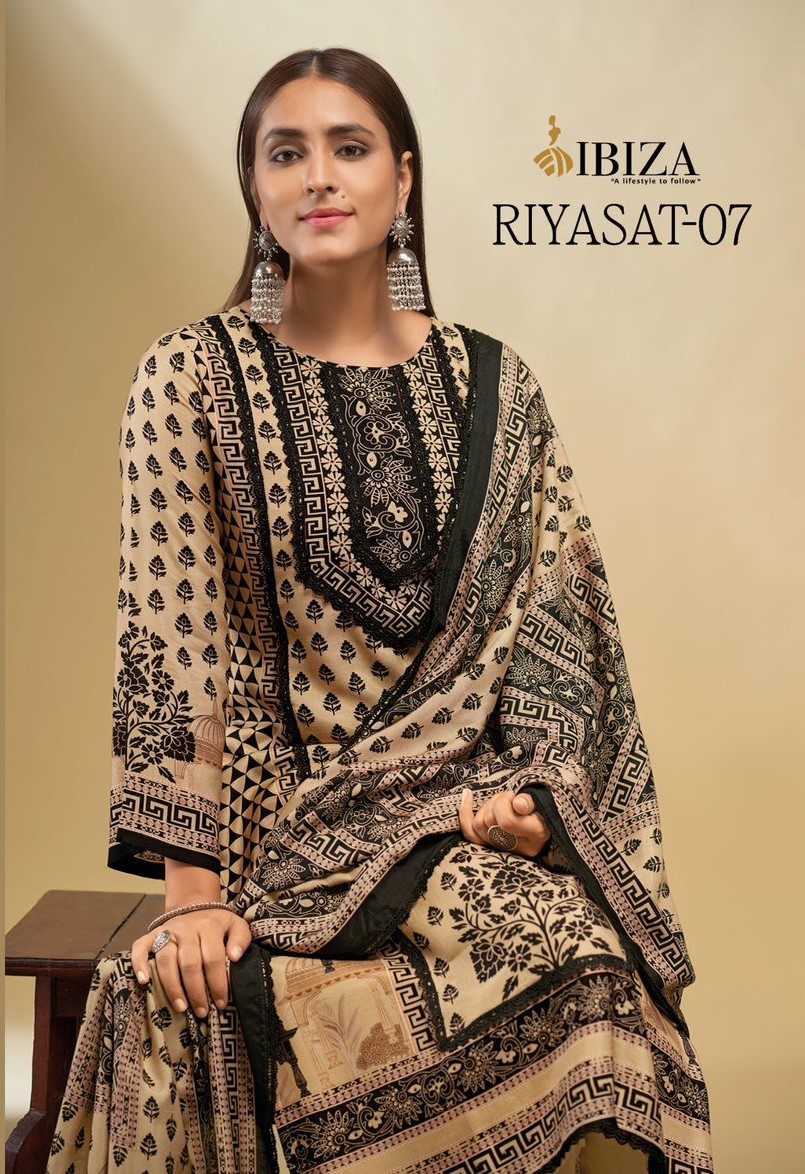 ibiza riyasat vol 7 muslin digital print modal pakistani top pant dupatta 