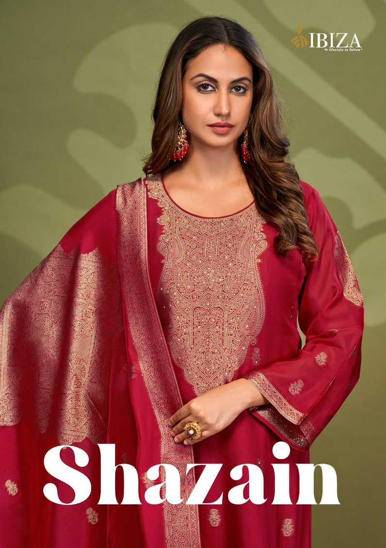 ibiza shazain banglory silk handwork pakistani designer salwar kameez 