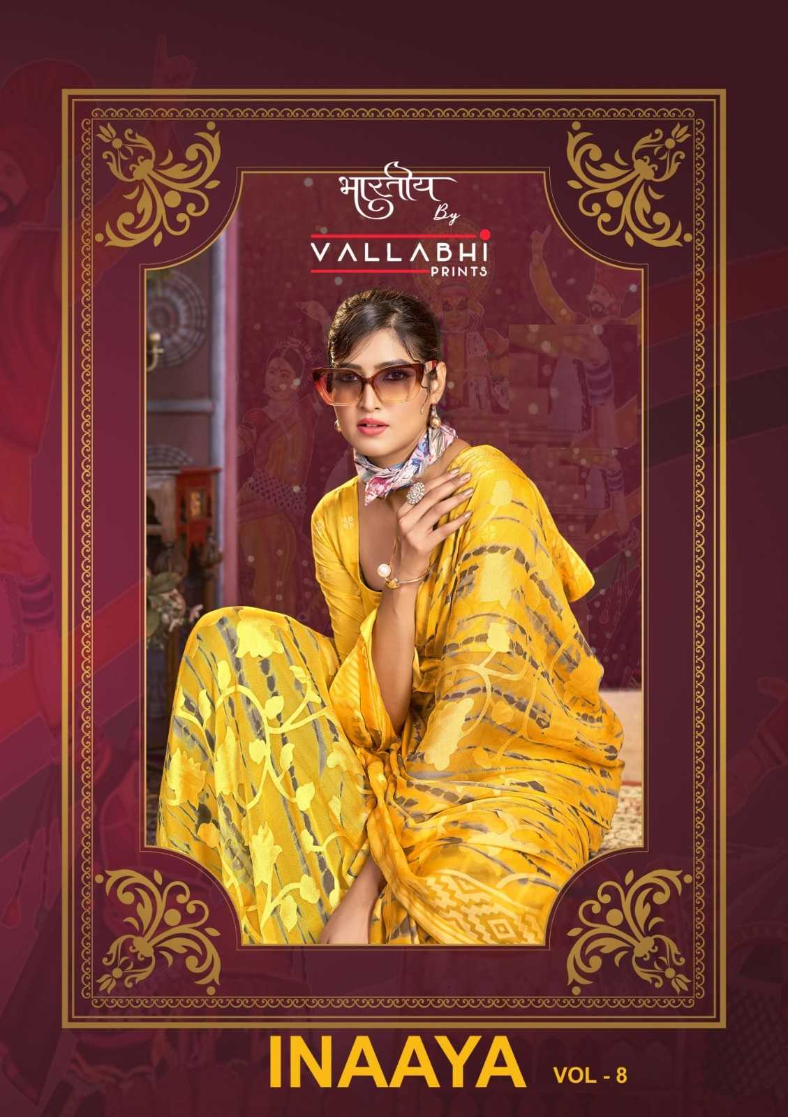 inaaya vol 8 by vallabhi brasso attractive saree online