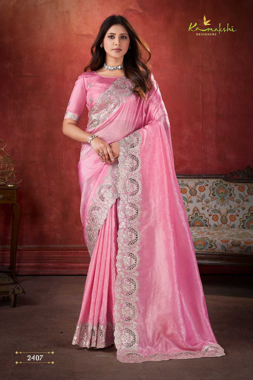 kamakshi aza classic look fancy saree collection