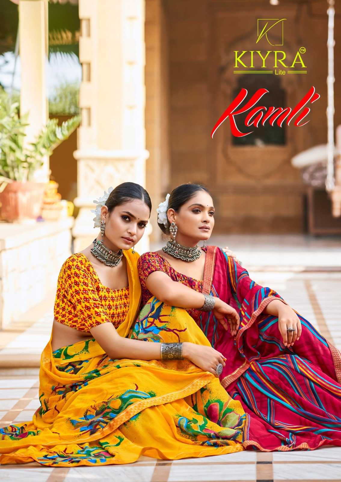 kamli by kiyra saree classic look colourful saree for women