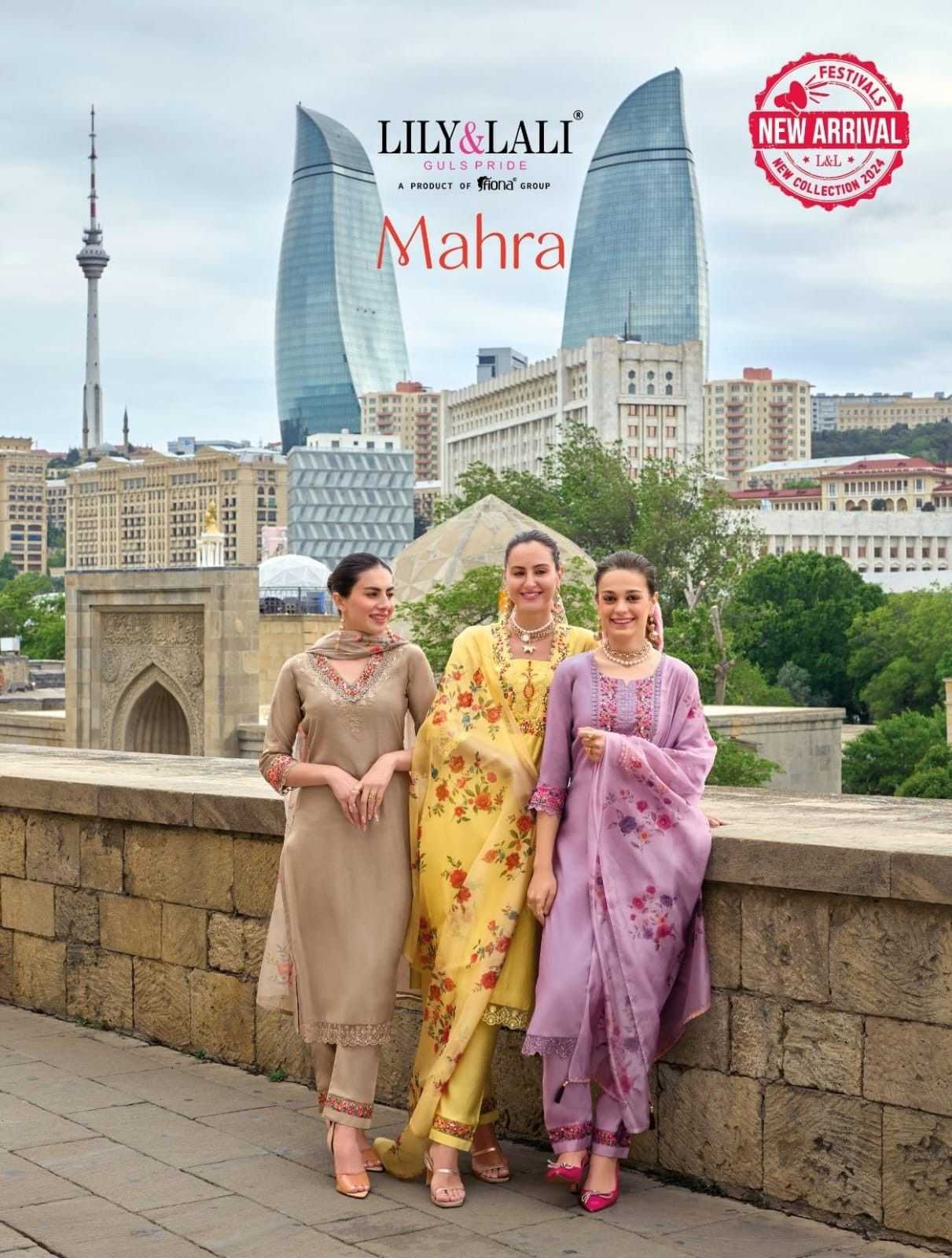 lily & lali mahra handwork work viscose readymade salwar kameez