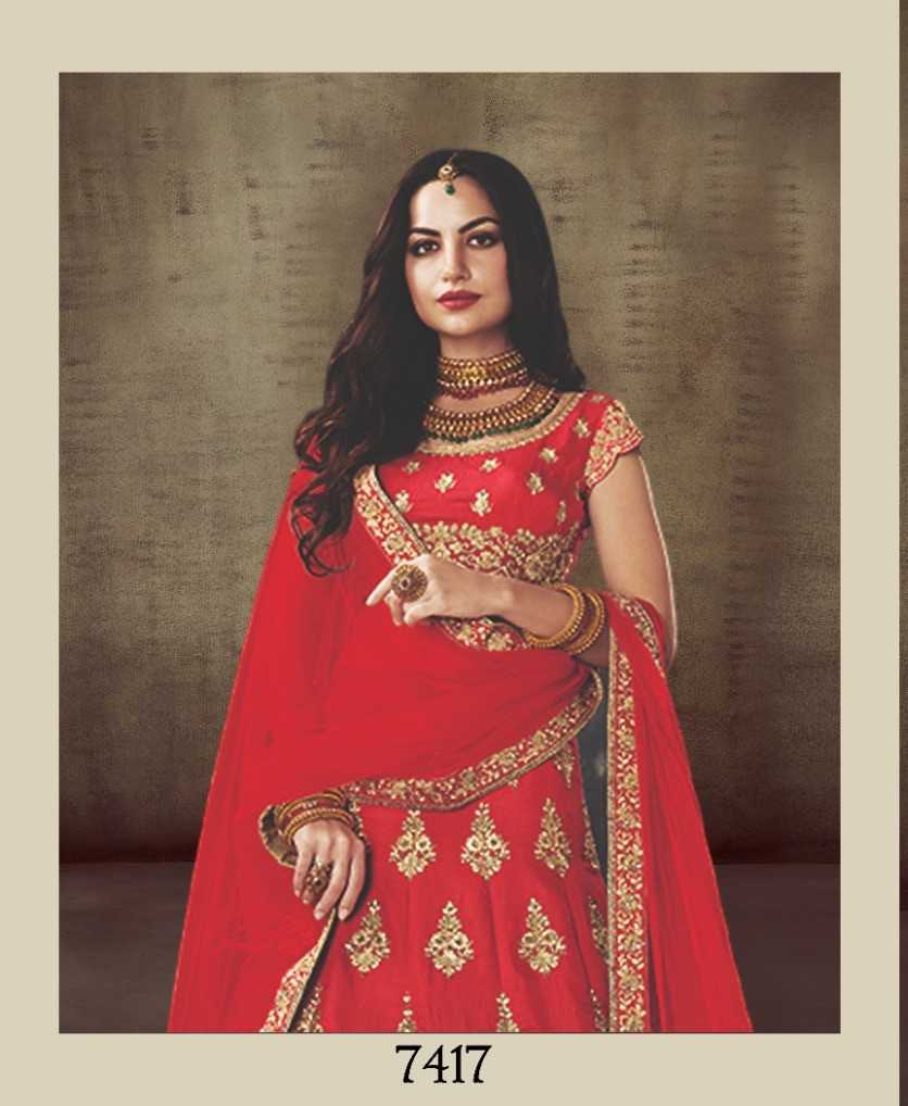 mahotsav nimaya samyuktavol vol 1 function wear semi stitch lehenga for women