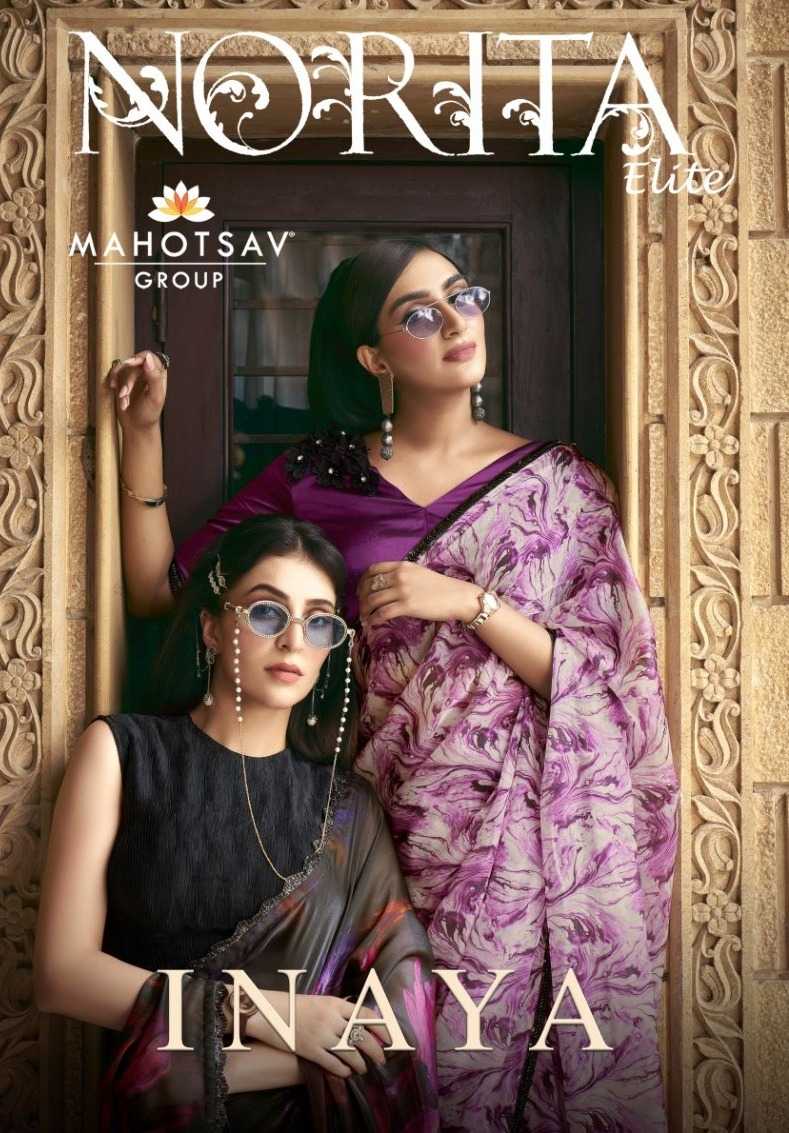 mahotsav norita 43800 inaya satin silk exclusive saree with blouse  