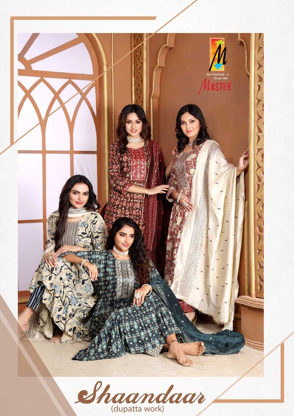 master shaandaar rayon foil full stitch modern salwar kameez