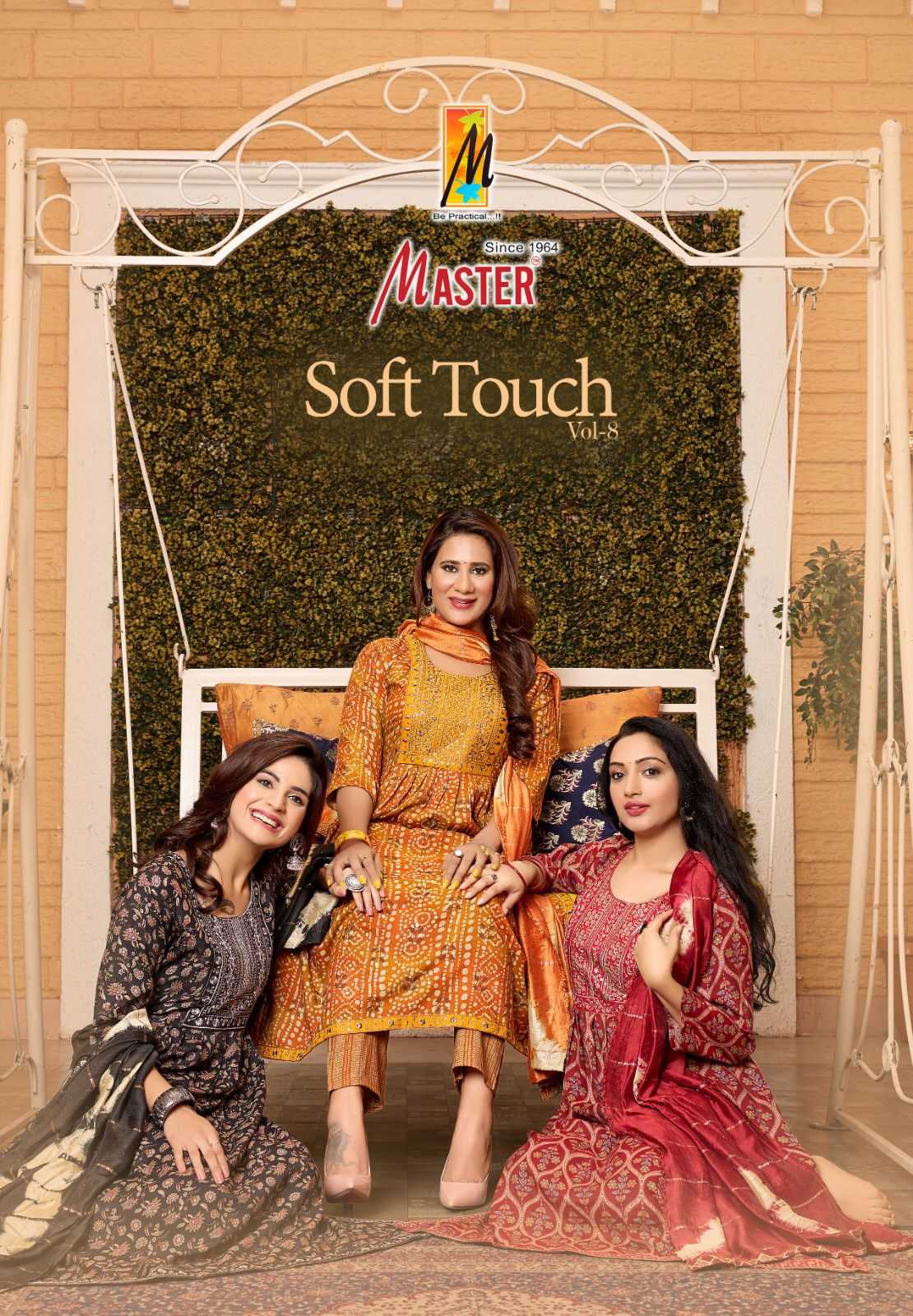 master soft touch vol 8 full stitch classic look capsule print salwar kameez