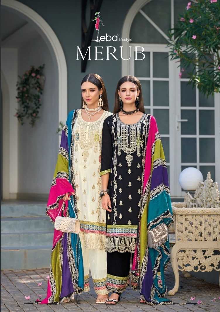 merub by eba lifestyle embroidery work fullstitch pakistani suits