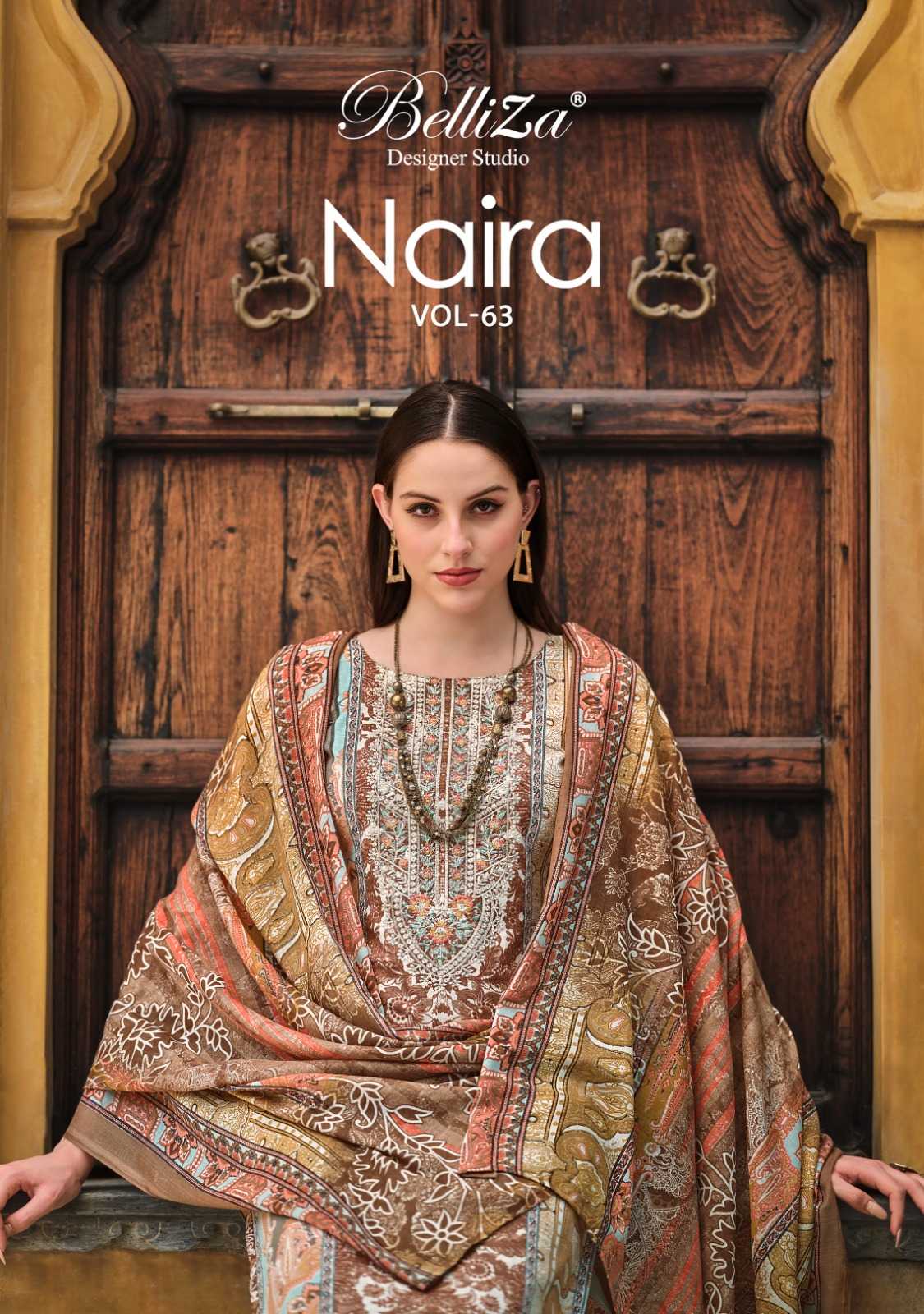 naira vol 63 by belliza designer exclusive embroidery work dress