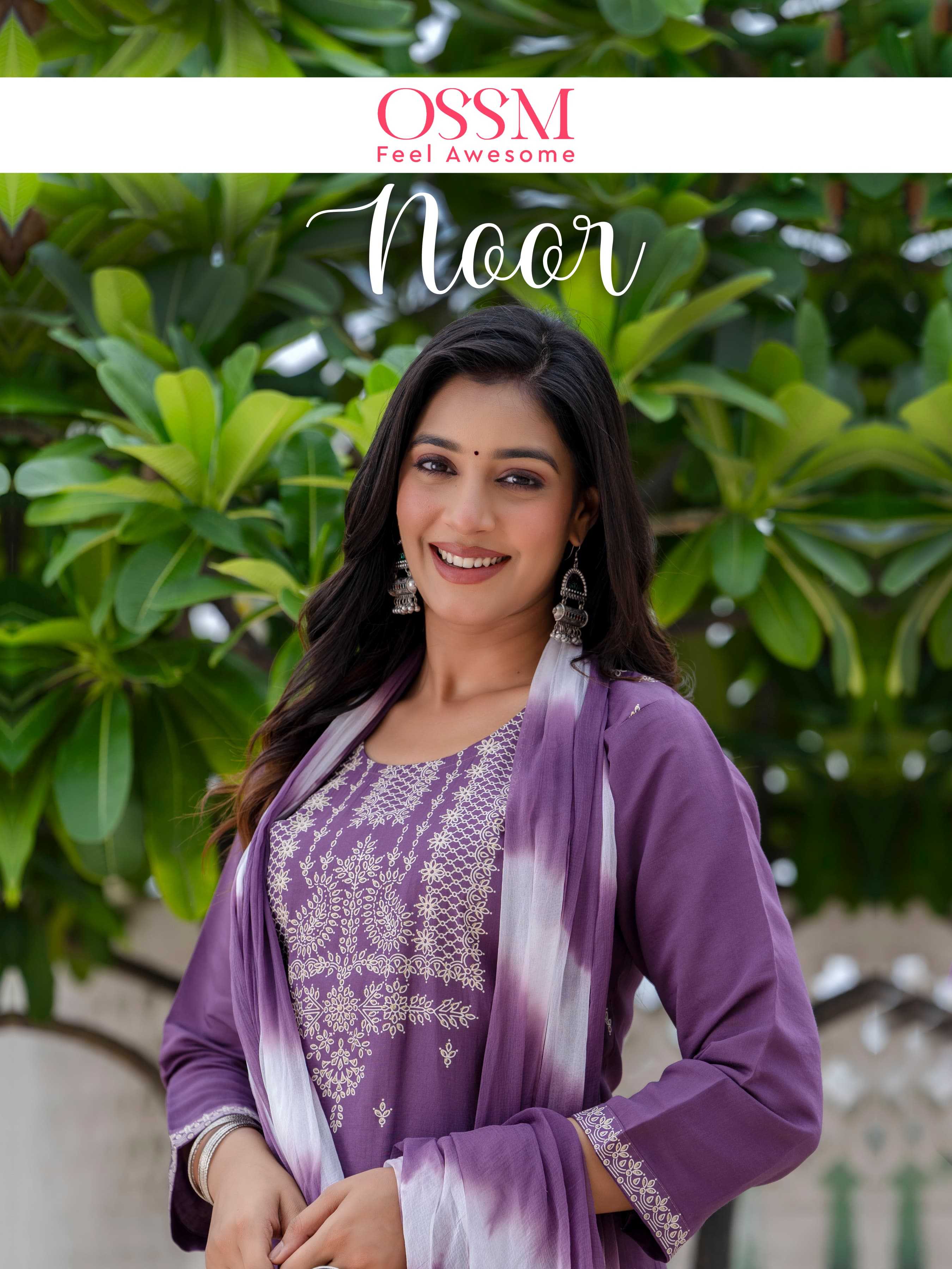 noor by ossm roman silk pretty look full stitch salwar kameez 