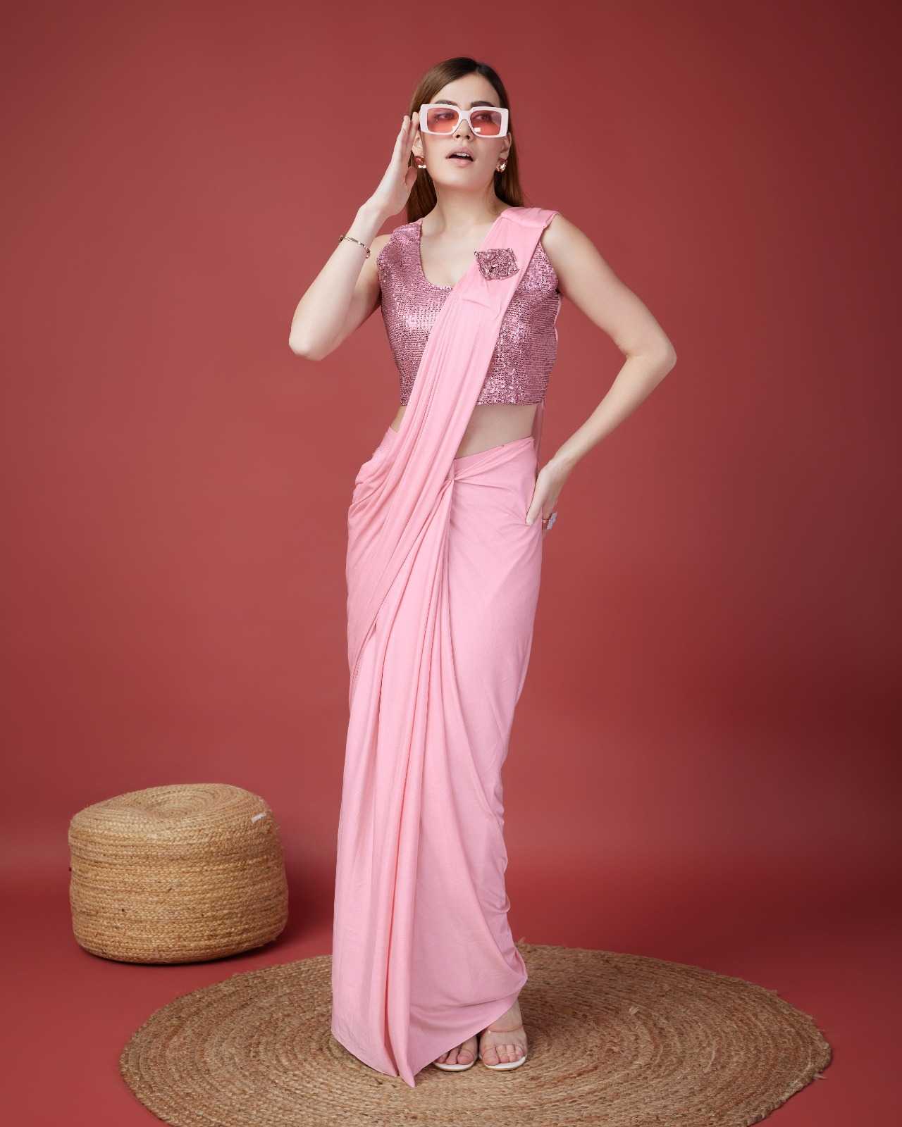 pr 101113 imported crush stylish one minute saree collection