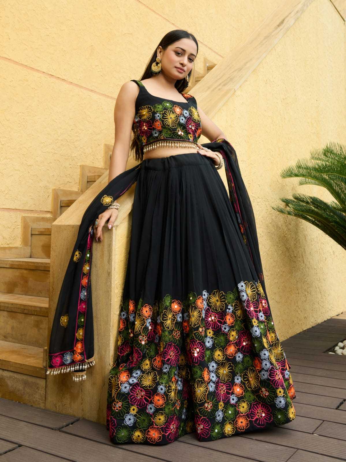 PR 9STAR NEW LUNCHING BLACK ROSE VOL-1 NAVRATRI CHANIYA DESIGNER COLLECTION 