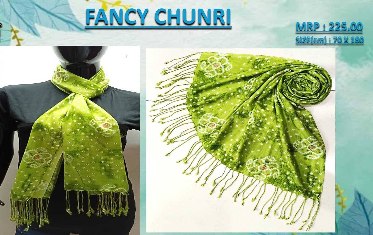 pr fancy chunri unique & stylish printed rayon stoles exports