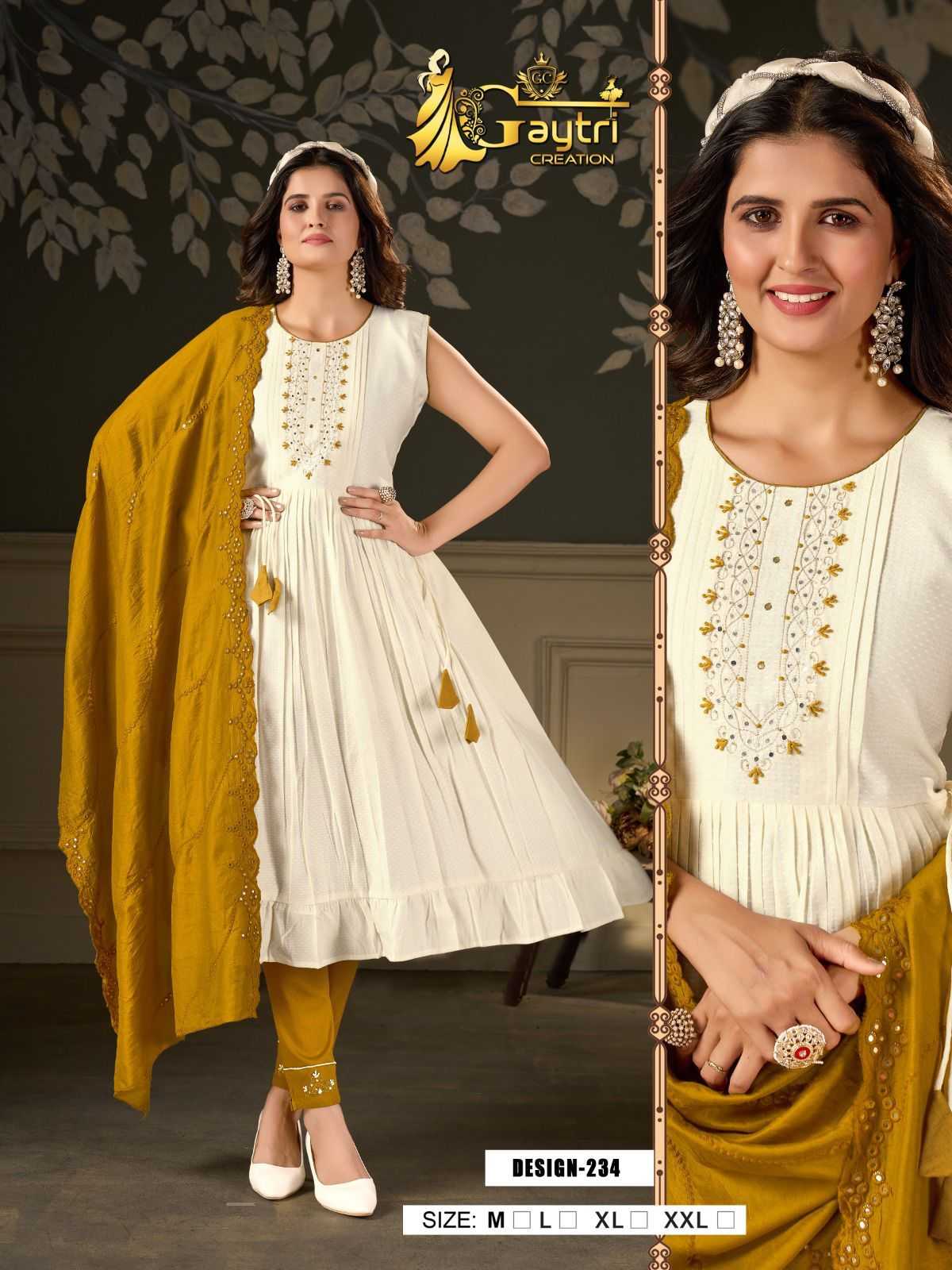 pr gayatri fancy casual wear readymade combo set salwar suit 