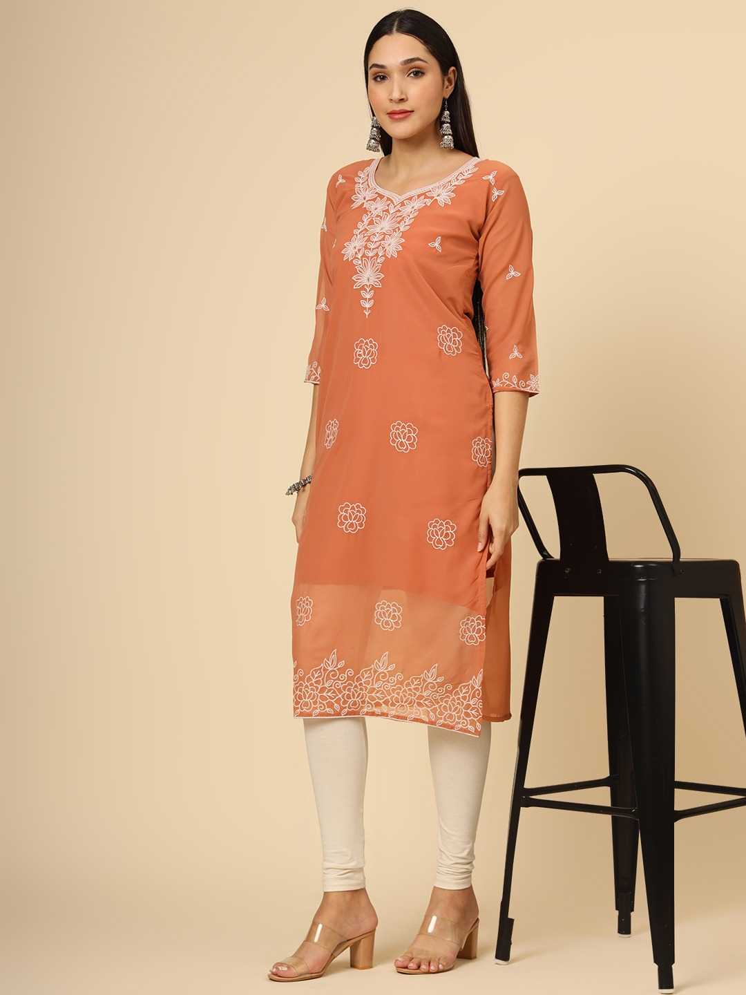 pr gopala vol 3 georgette trendy fullstitch kurti