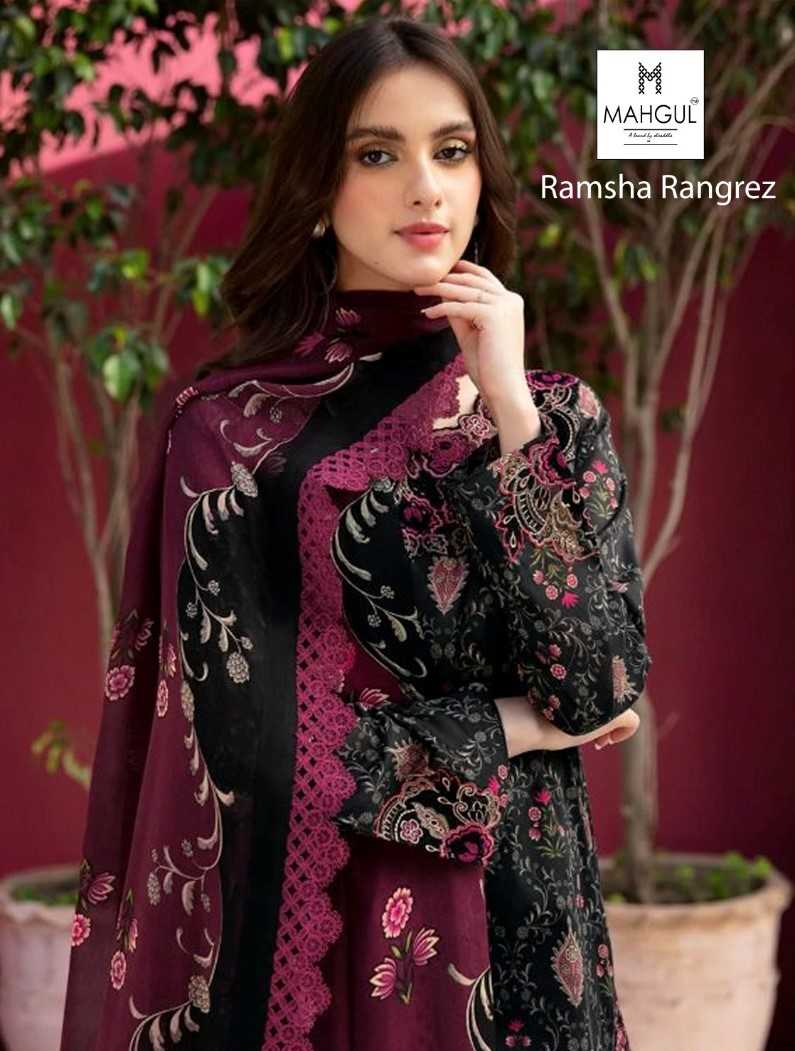 ramsha rangrez by mahgul fancy lawn cotton salwar suits