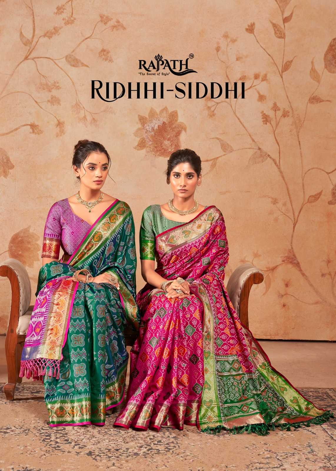 riddhi siddhi by rajpath patola silk traditional wear saree exports 