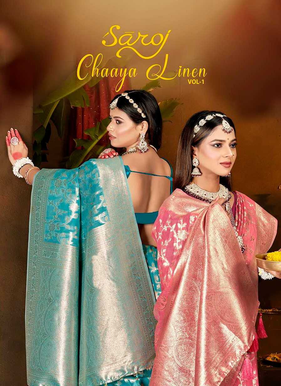 Saroj Chhaya Linen vol.1Linen cotton saree