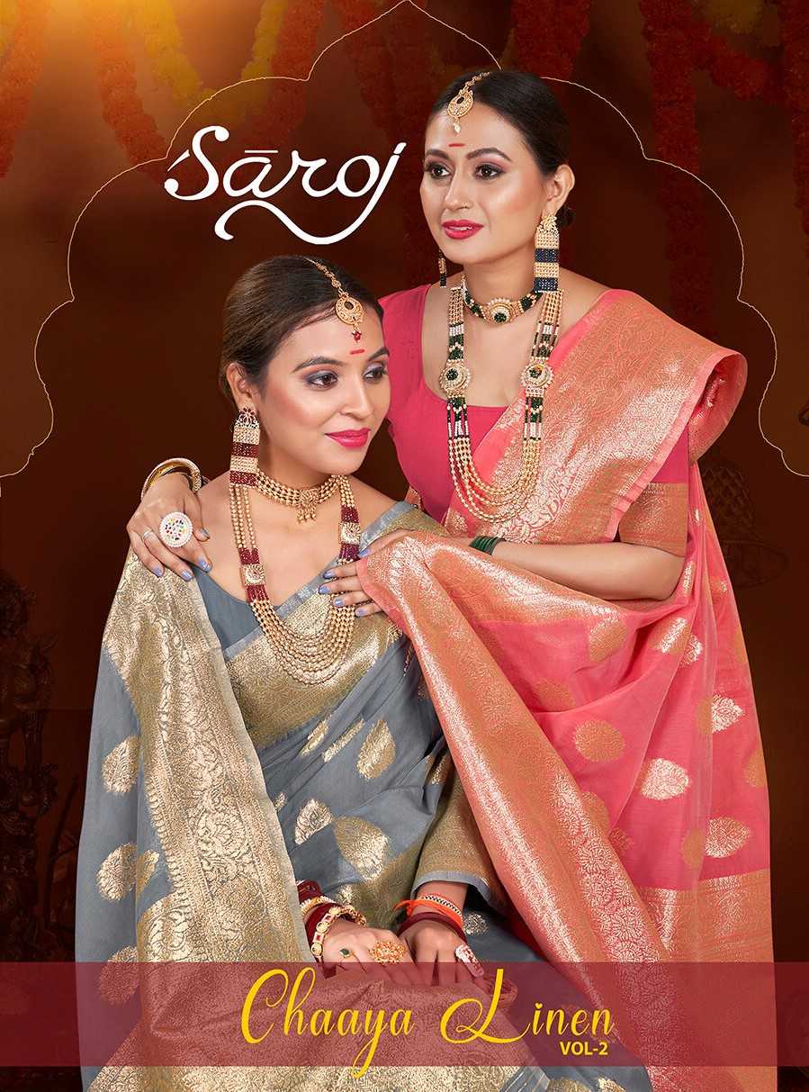 Saroj Chhaya Linen vol.2 Linen cotton saree